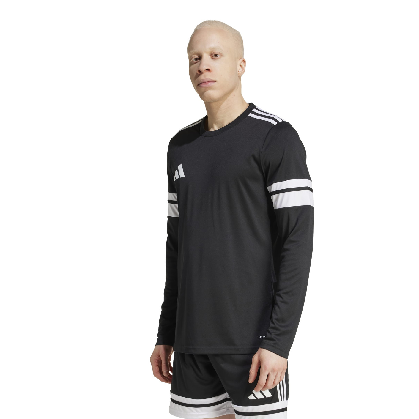 adidas Squadra 25 Voetbalshirt Lange Mouwen Zwart Wit