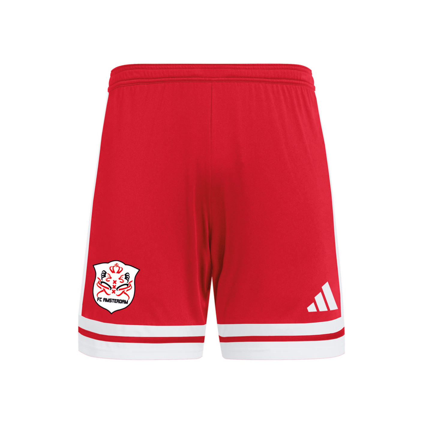 FC Amsterdam Wedstrijdshort Kids Rood wit