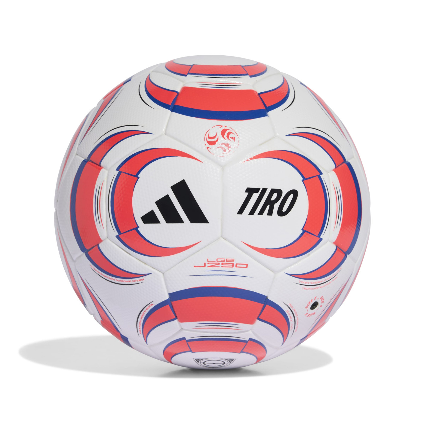 adidas Tiro League J290 Voetbal Maat 5 Wit Felrood Blauw Zwart