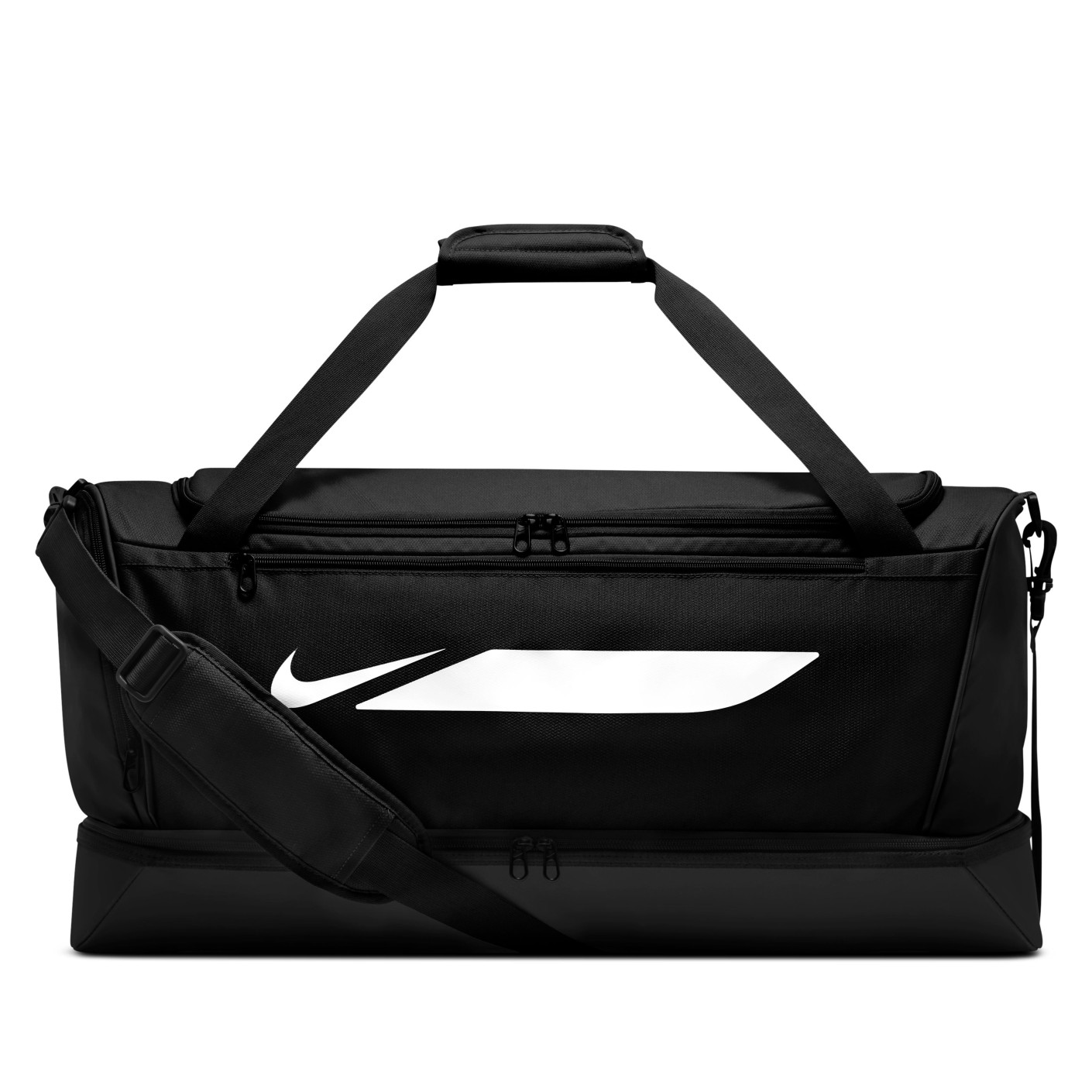 Nike Academy Team F26 Voetbaltas Large Schoenenvak Zwart Wit