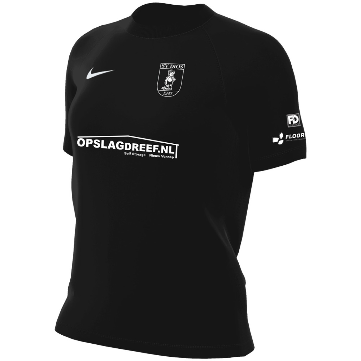 SV DIOS Keepershirt Korte Mouwen Dames Zwart