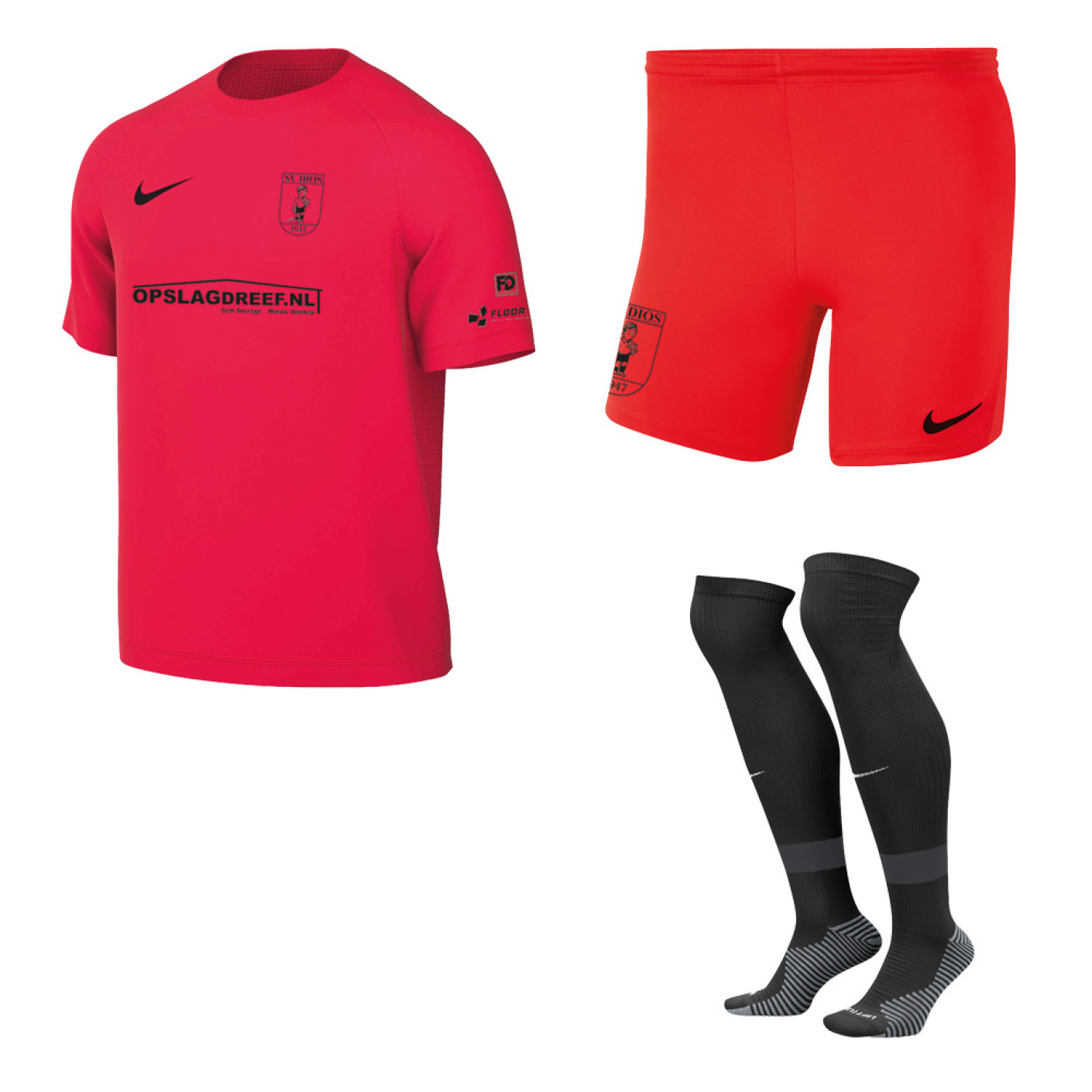 SV DIOS Keeperstenue Korte Mouwen Junior Rood