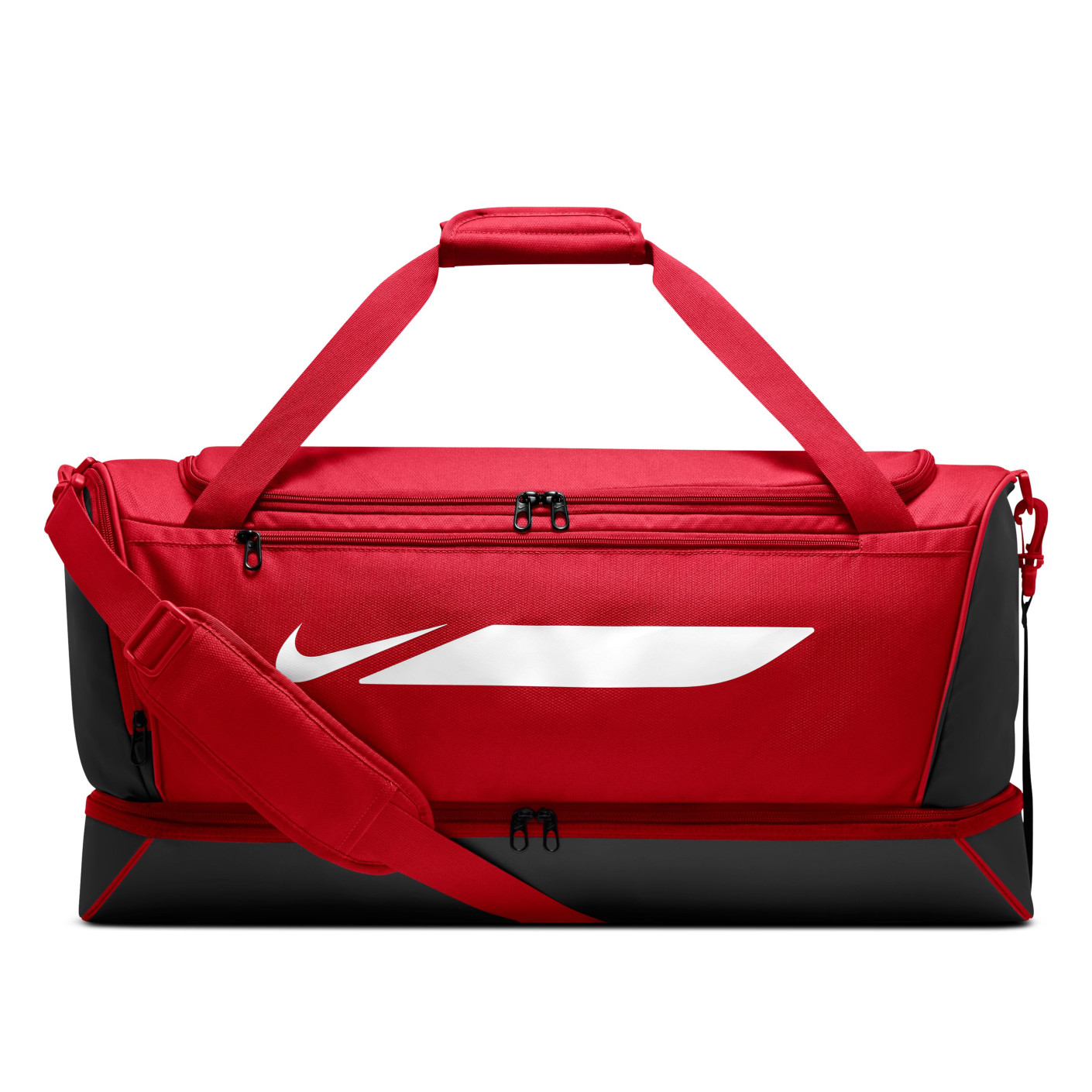Sac de football Nike Academy Team F26, grande boîte à chaussures, rouge clair et noir