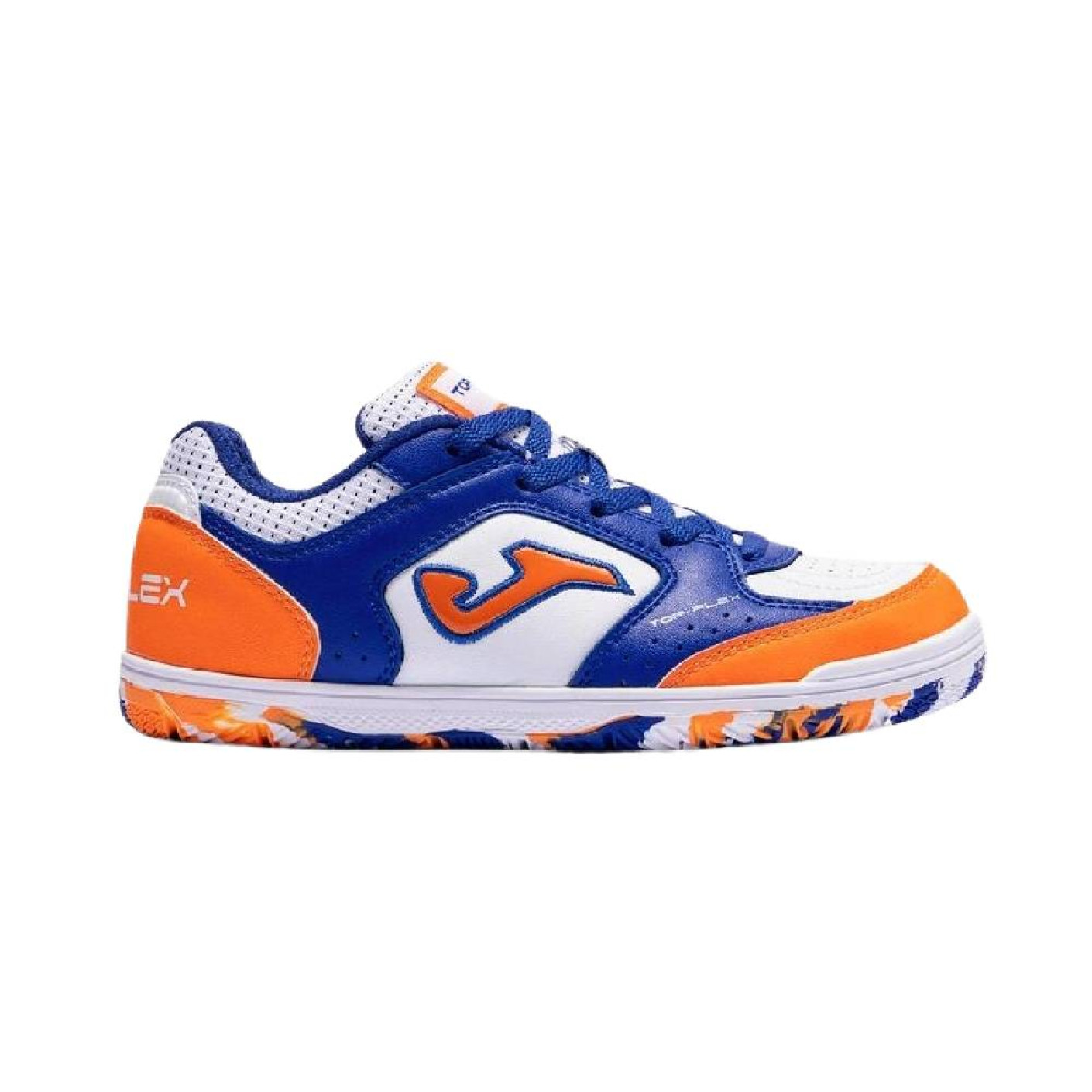 Joma Top Flex Chaussures de Foot en Salle (IN) Enfants Blanc Bleu Orange