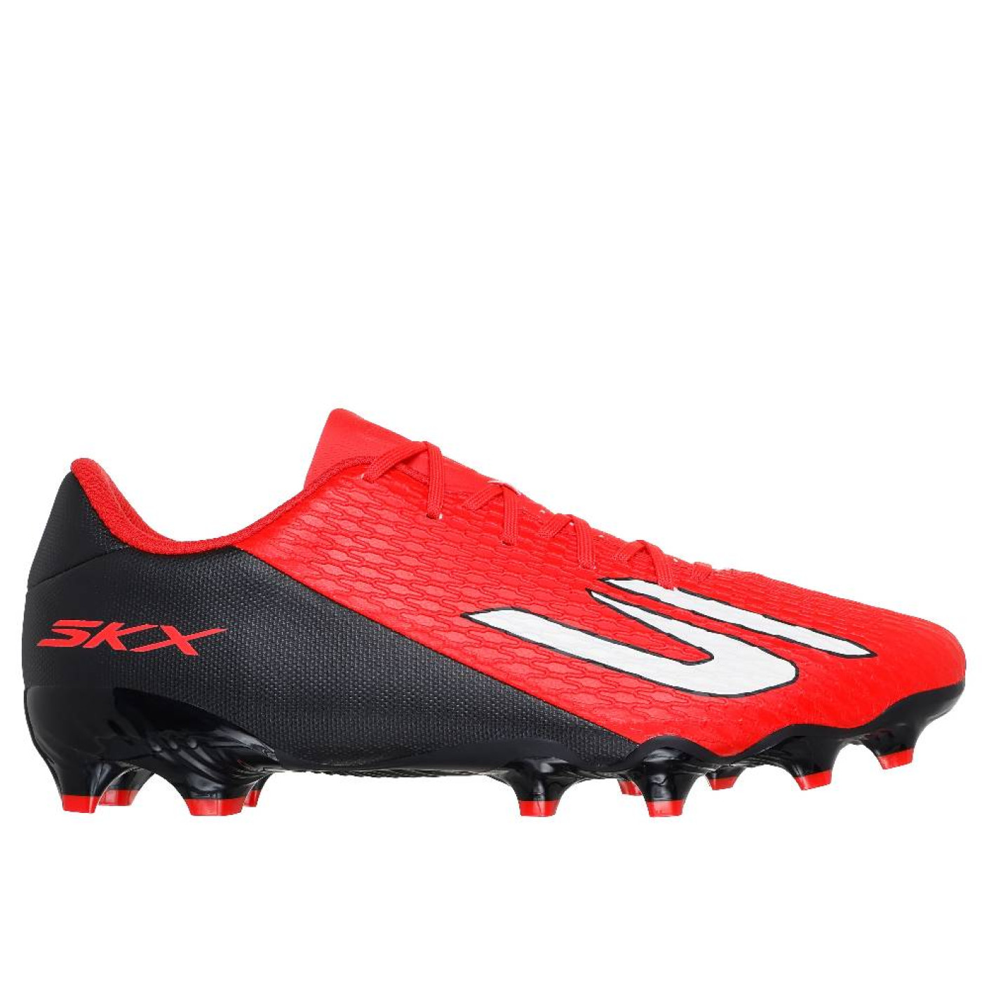 Skechers SKX_2 Club Gras / Kunstgras Voetbalschoenen (MG) Rood Zwart Wit
