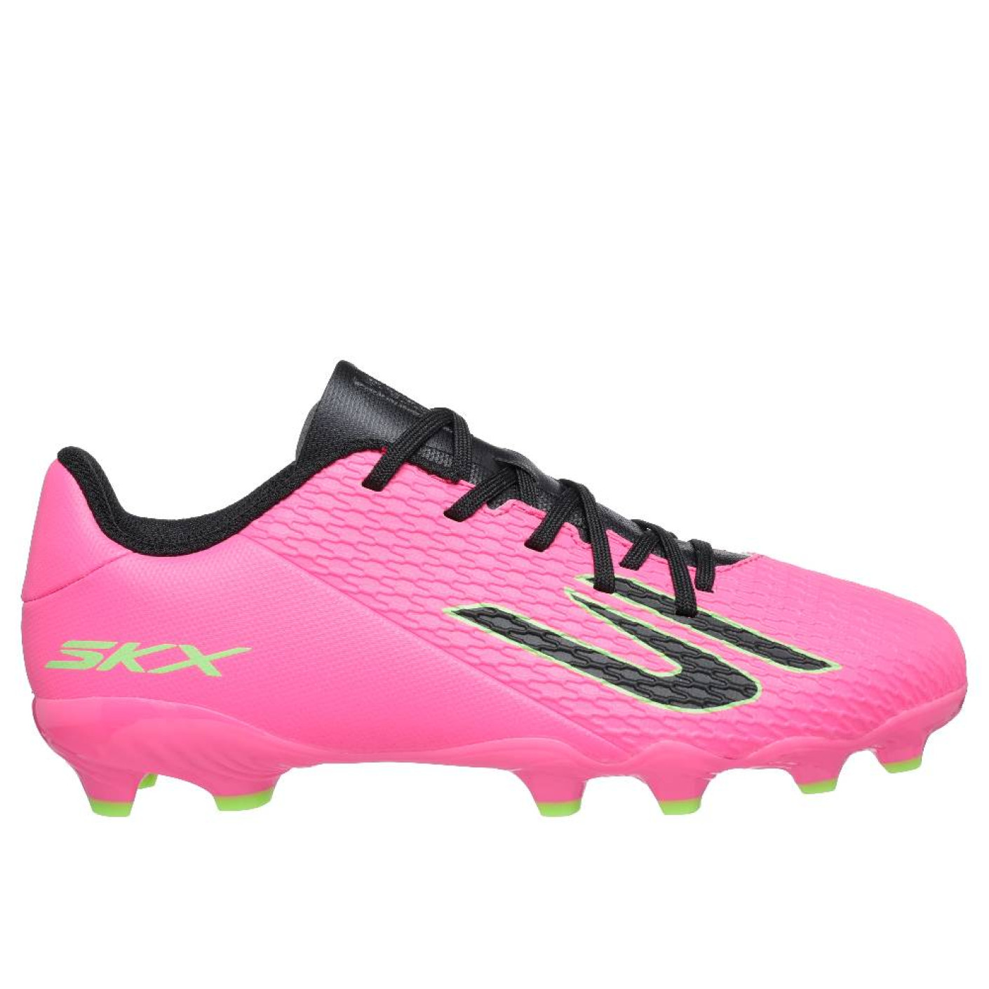 Skechers SKX_2 Gazon Naturel Artificiel Chaussures de Foot (MG) Enfants Rose Noir