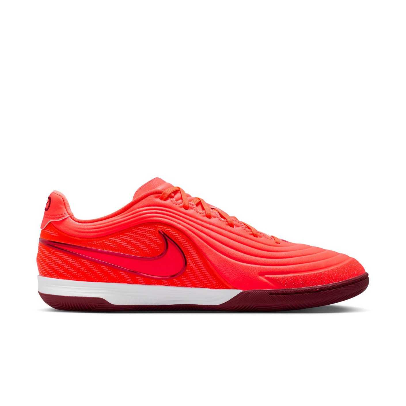 Nike Tiempo Reactgato Chaussures de Foot en Salle (IN) Rouge Vif Orange Bordeaux