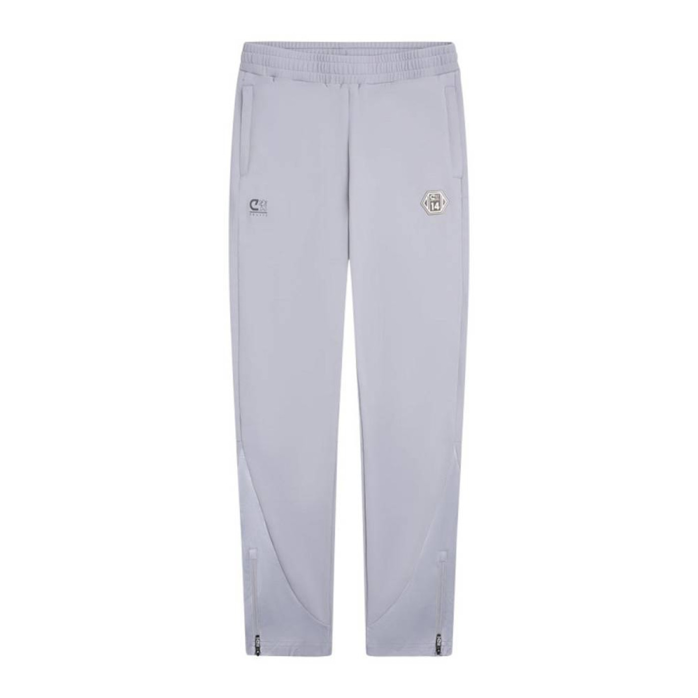 Pantalon d'entraînement Cruyff Defense pour enfants gris clair, noir, bleu clair