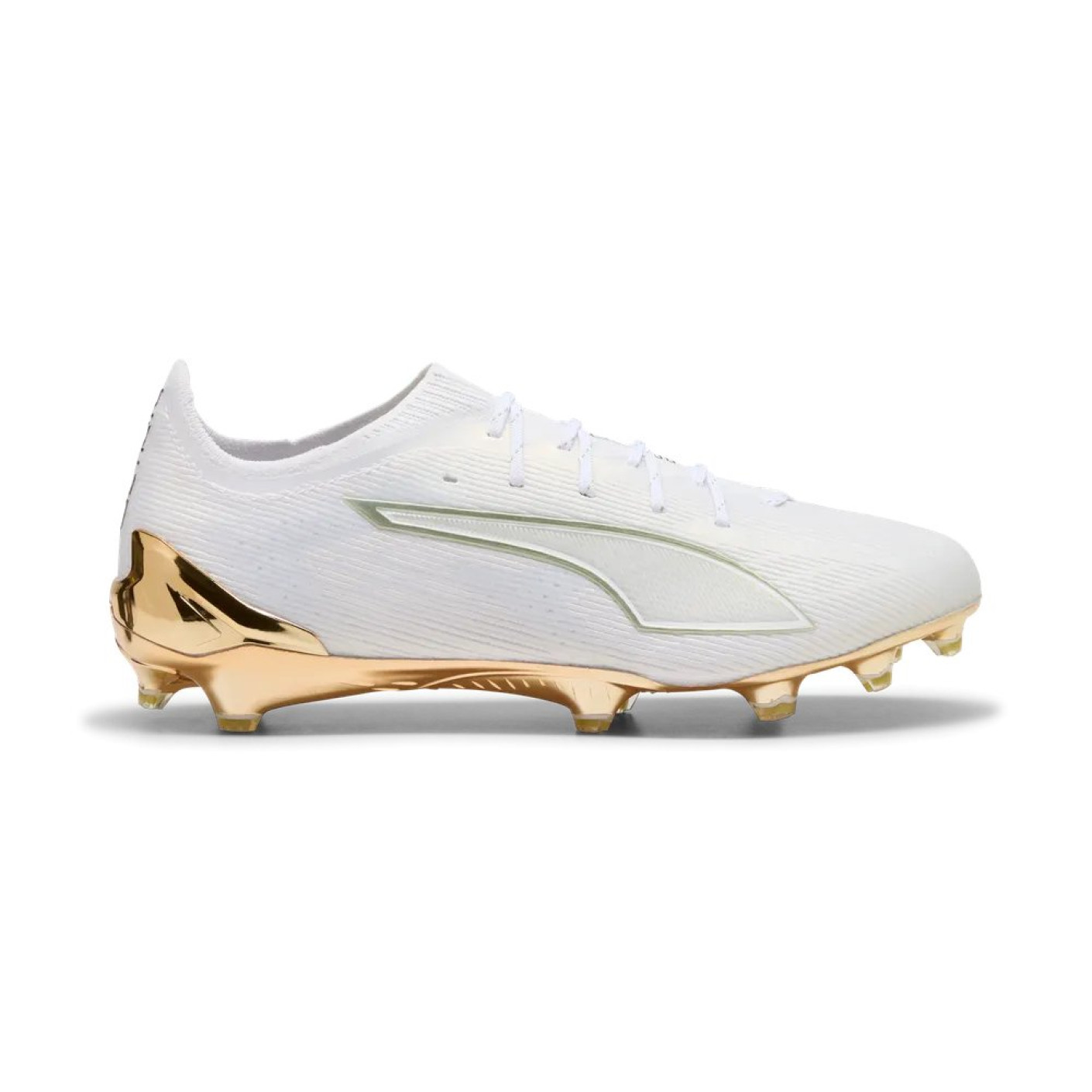 PUMA Ultra 6 Ultimate Gazon Naturel Chaussures de Foot (FG) Blanc Doré