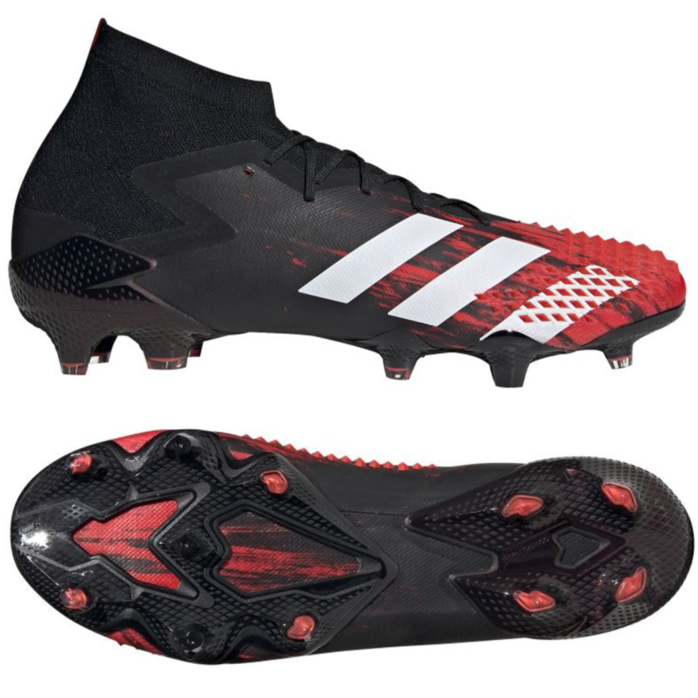 adidas PREDATOR MUTATOR 20.1 Gras Voetbalschoenen (FG) Zwart Wit Rood