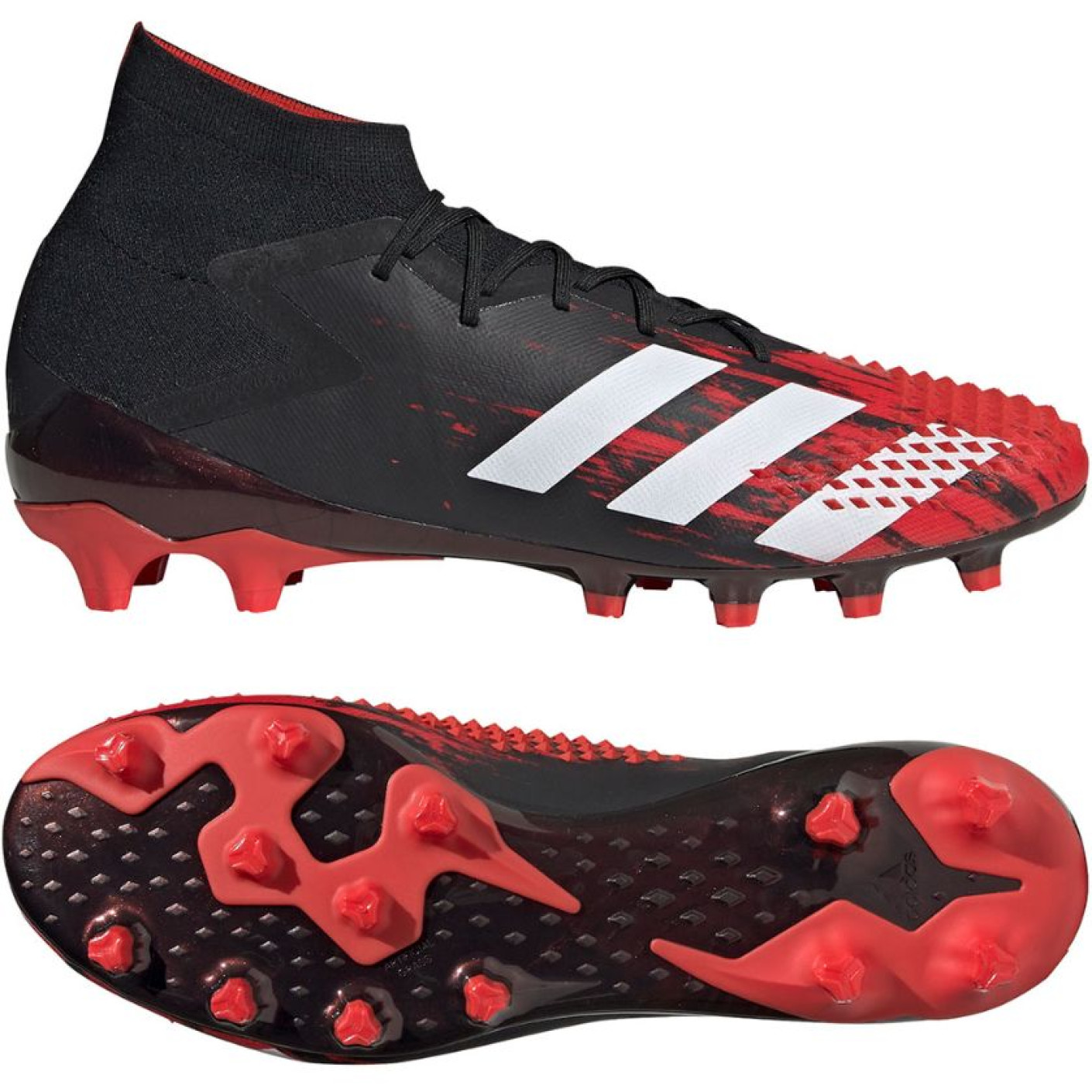 adidas PREDATOR MUTATOR 20.1 Kunstgras Voetbalschoenen (AG) Zwart Wit Rood