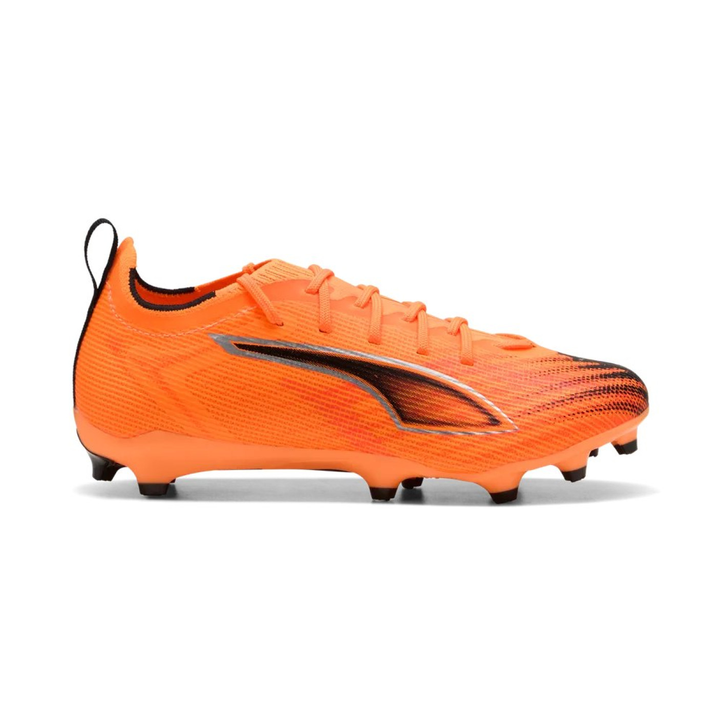 PUMA Ultra 6 Pro Gras / Kunstgras Voetbalschoenen (MG) Kids Oranje Zwart Zilver