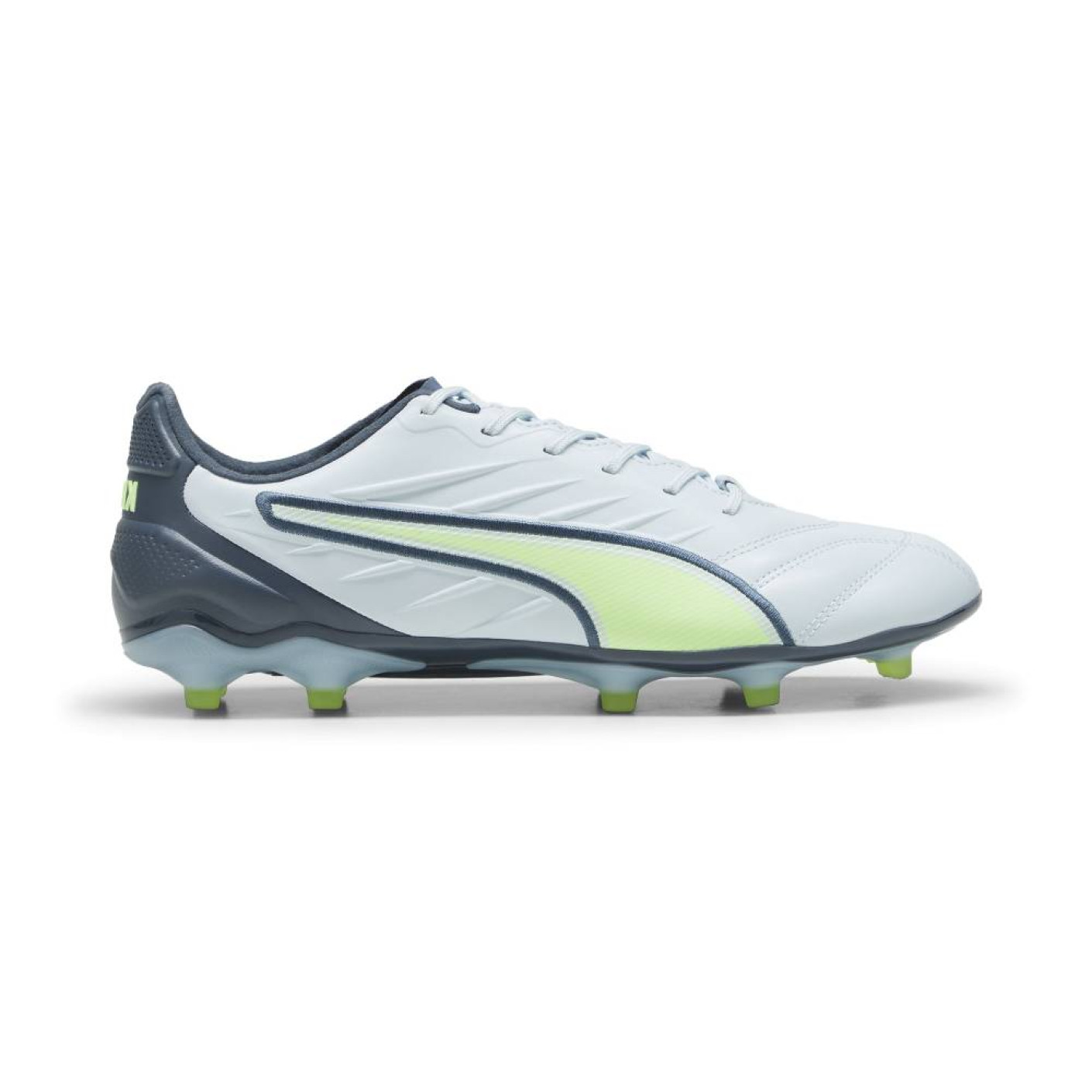 PUMA King Pro Gras / Kunstgras Voetbalschoenen (MG) Lichtgrijs Donkergrijs Lichtgroen