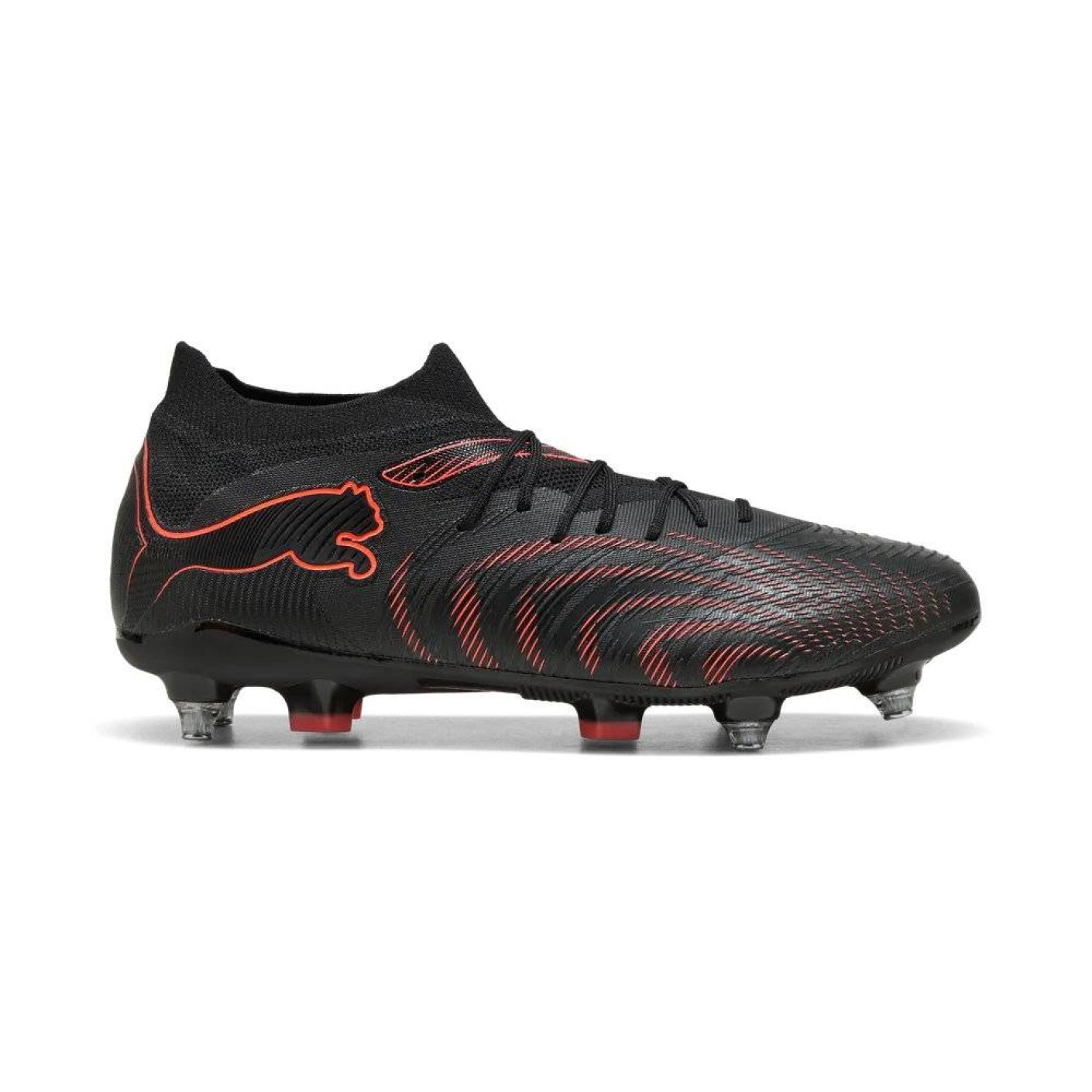 PUMA Future 9 Match IJzeren-Nop Voetbalschoenen (SG) Zwart Rood