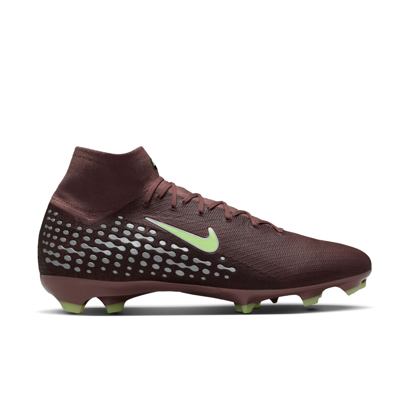 Nike Zoom Mercurial Superfly 10 Mbappé Pro Gras Voetbalschoenen (FG) Bruin Neongeel Zilver