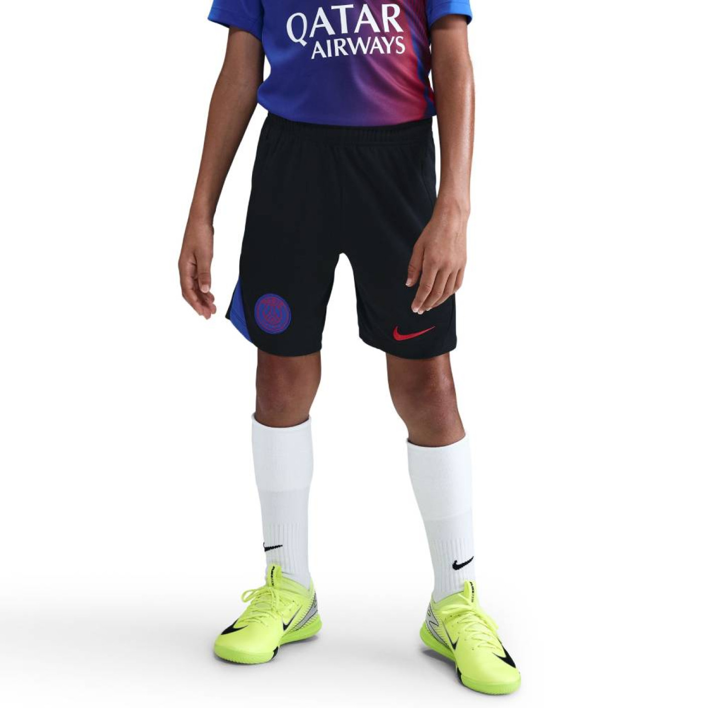 Nike Paris Saint-Germain Strike Trainingsbroekje 2025-2026 Kids Zwart Blauw Rood