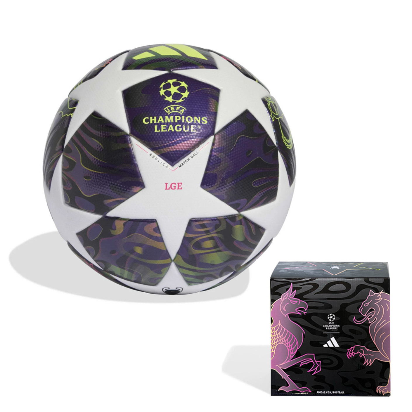 adidas UEFA Champions League League Box Final Voetbal 2025-2026 Paars Wit Geel