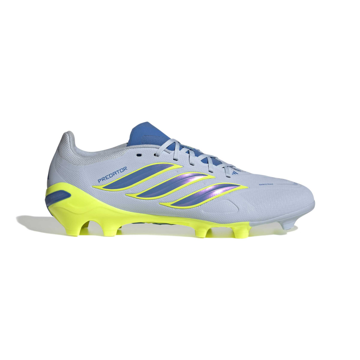 adidas Predator League Gazon Naturel Chaussures de Foot (FG) Bleu Clair Bleu Jaune