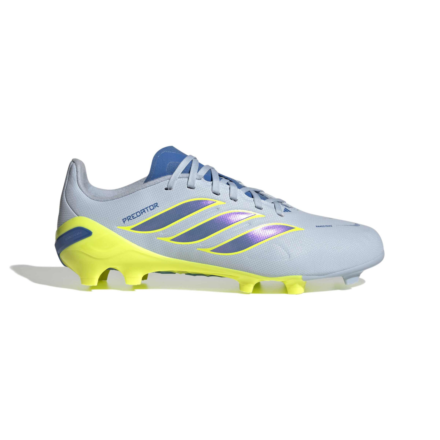 adidas Predator League Gras Voetbalschoenen (FG) Kids Lichtblauw Blauw Geel