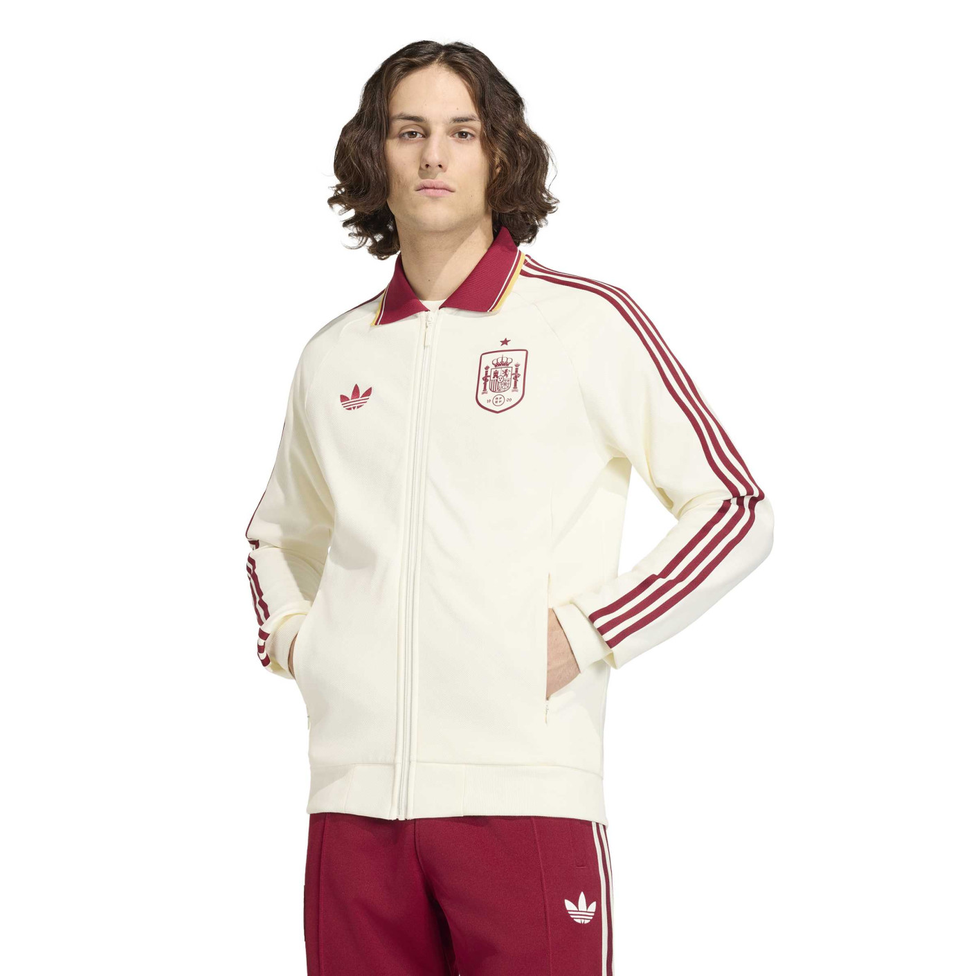adidas Espagne Originals Anthem Veste d'Entraînement Blanc Rouge