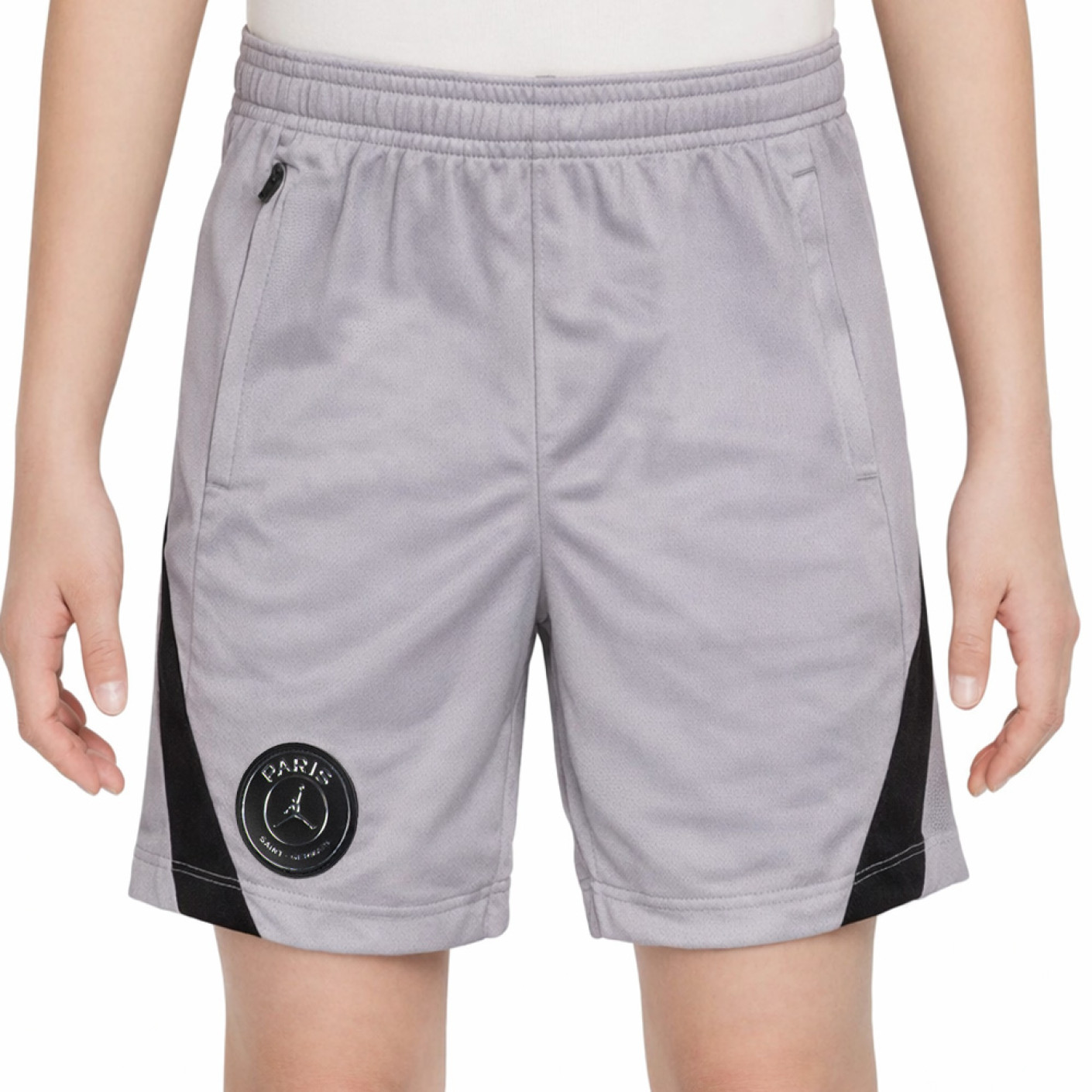 Pantalons d'entraînement Nike Paris Saint-Germain x Jordan Strike 2025-2026 pour Enfants, gris foncé et noir