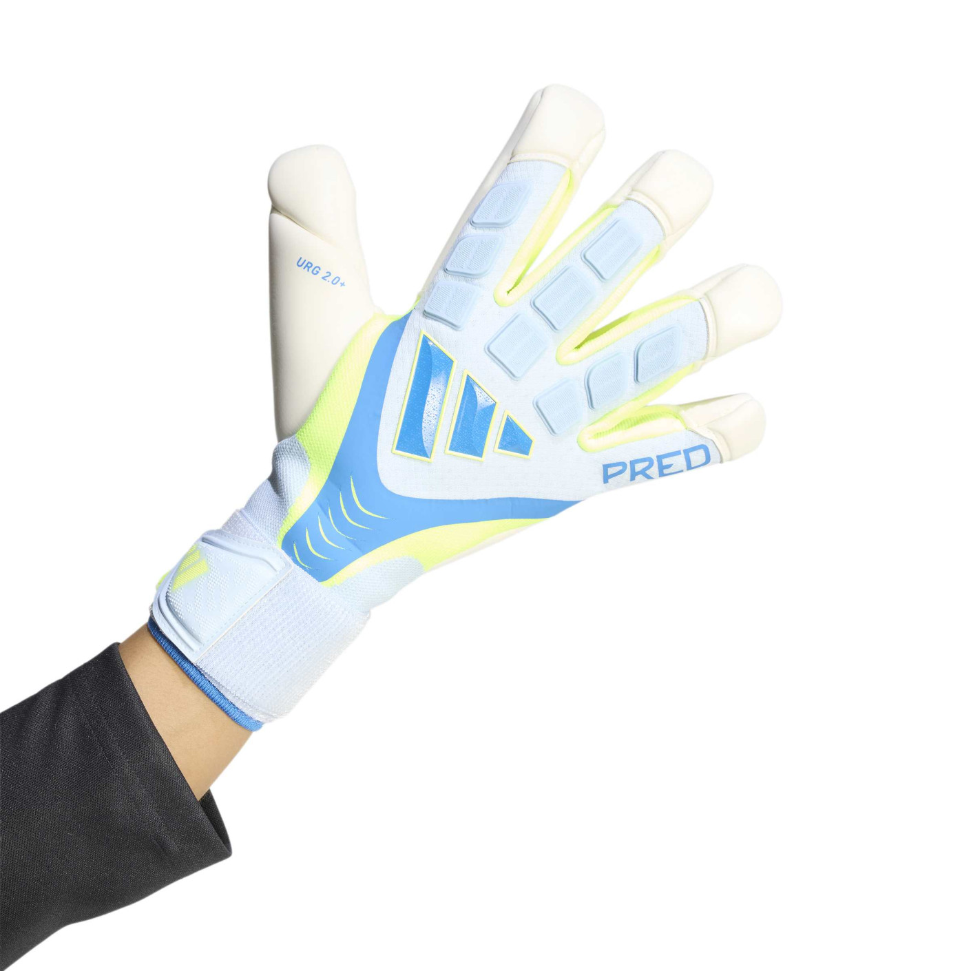 adidas Predator Pro HYS Gants de Gardien de But Bleu Clair Bleu Néon Jaune