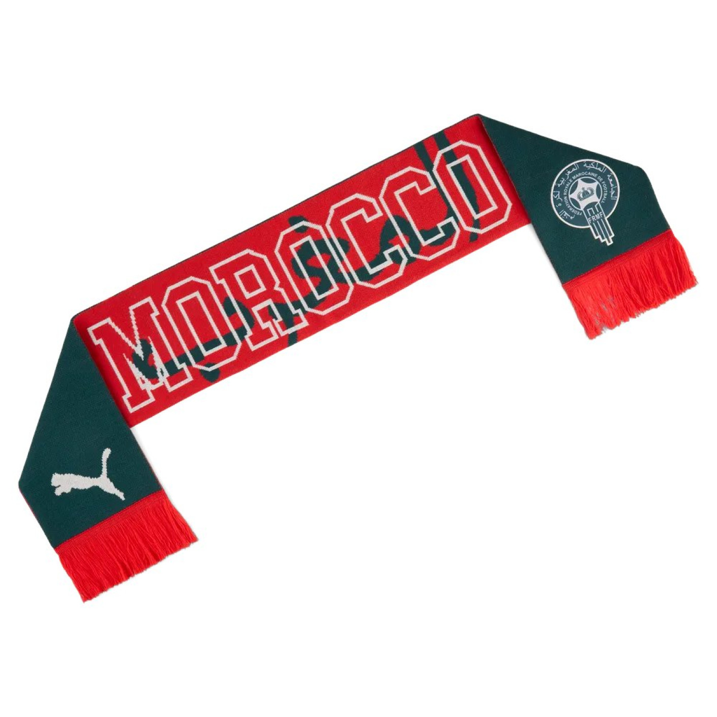 PUMA Maroc Écharpe Culture 2026-2028 Rouge Vert Blanc