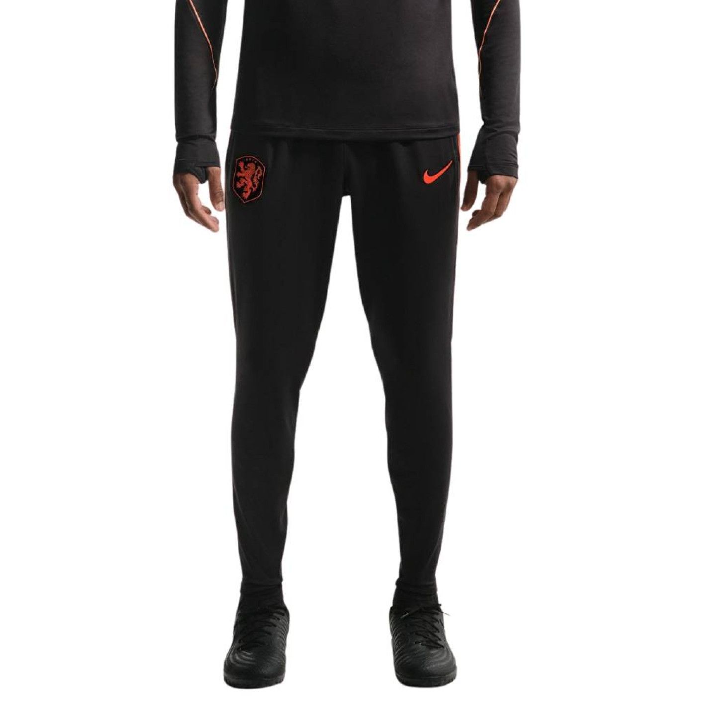 Nike Nederland Strike Trainingsbroek 2026-2028 Zwart Oranje