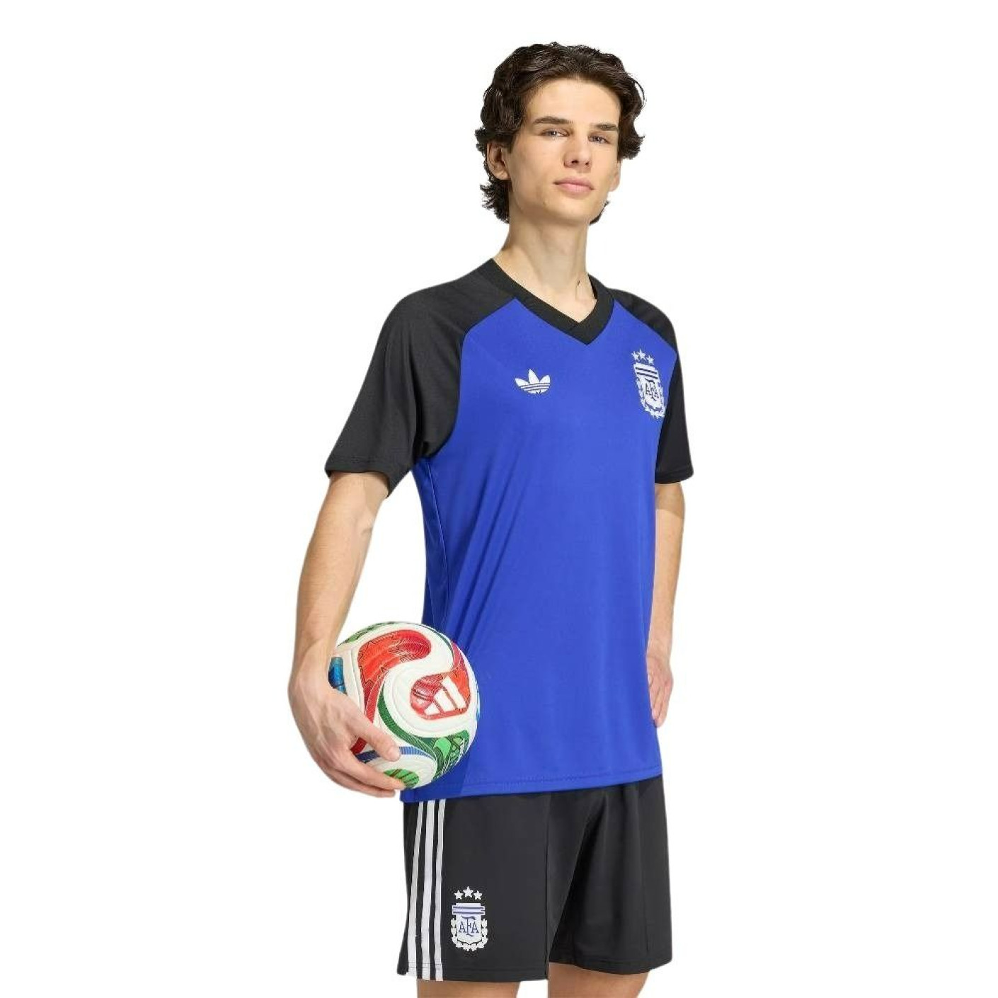 adidas Argentine Pre-Match Maillot d'Entraînement 2026-2028 Bleu Noir Blanc