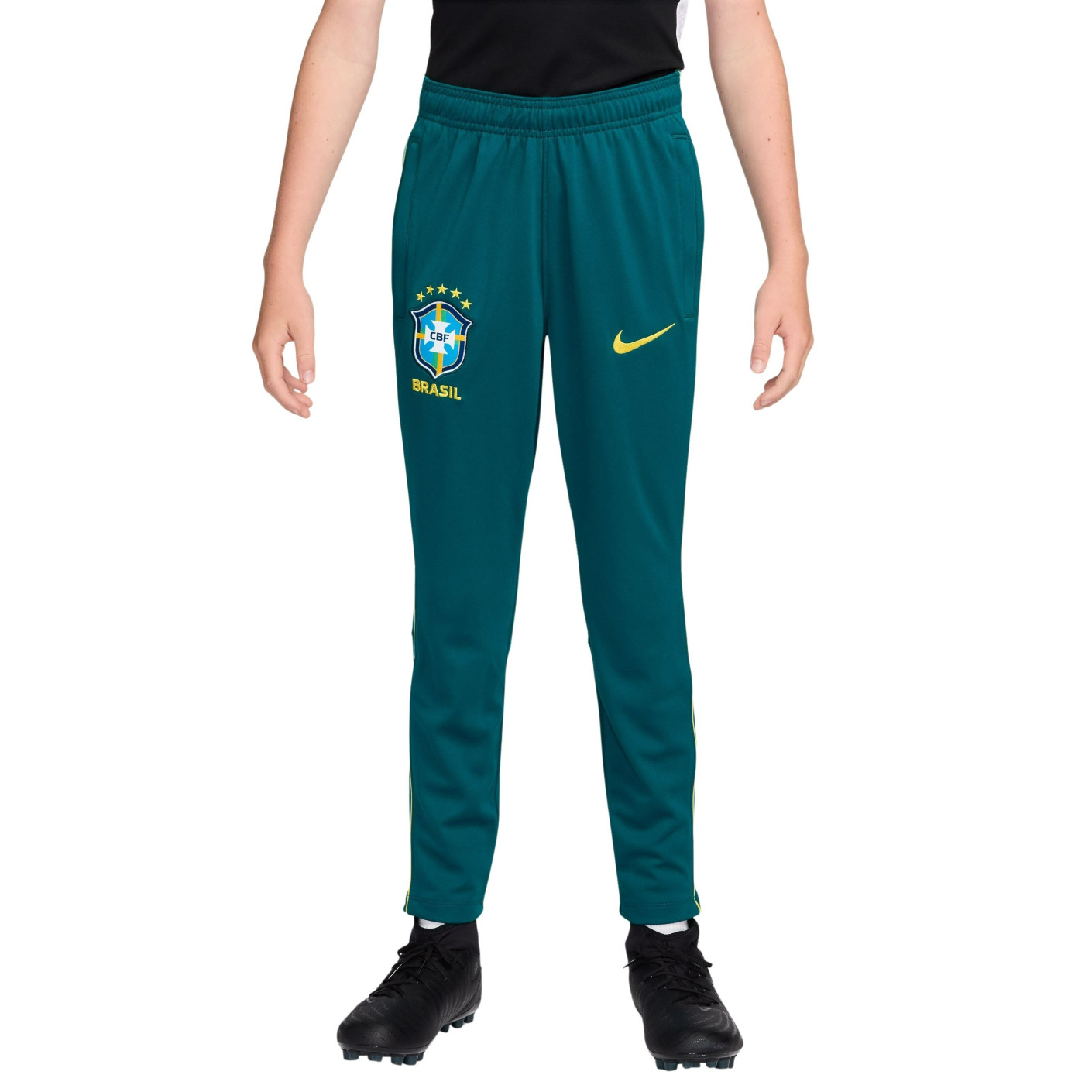 Nike Brazilië Academy Pro Trainingsbroek 2026-2028 Kids Turquoise Lichtgroen Geel
