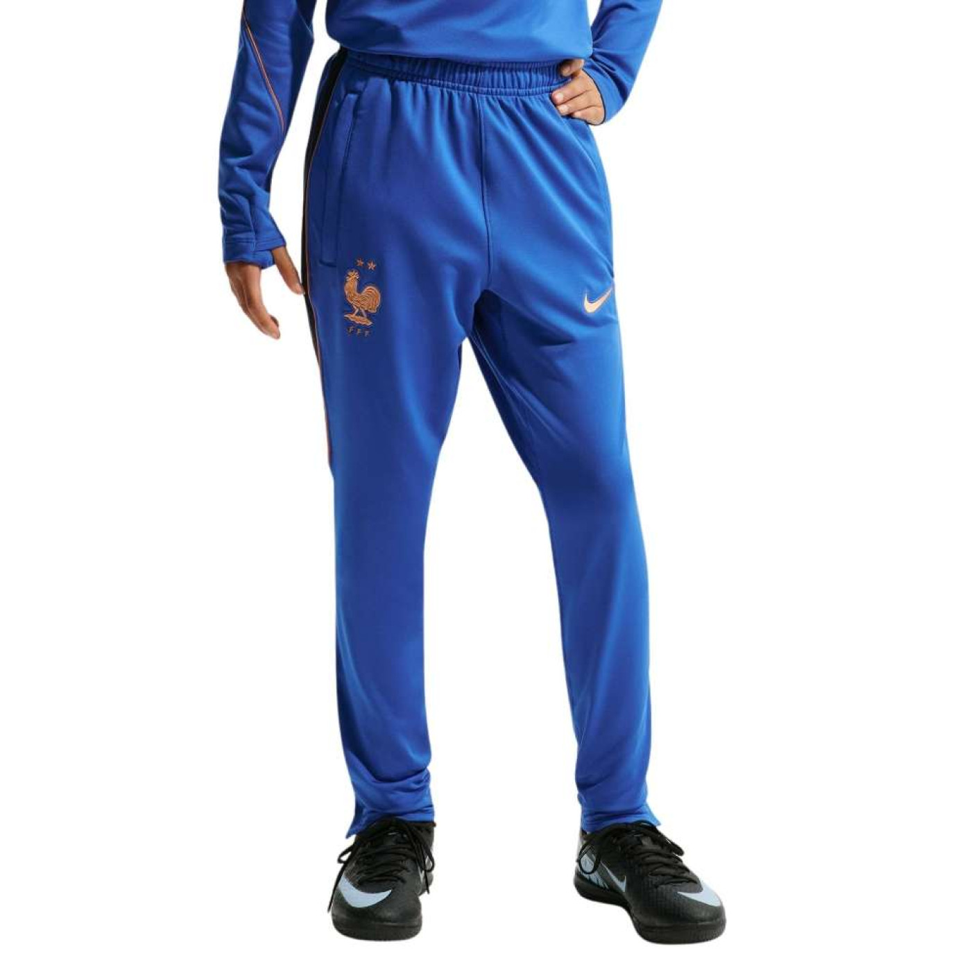 Pantalon d'entraînement Nike France Strike 2026-2028 pour enfants bleu foncé bronze