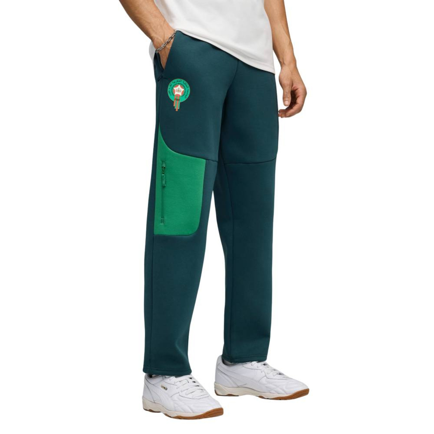 PUMA Maroc Pumatech Pantalon d'Entraînement 2026-2028 Vert Foncé Vert Doré