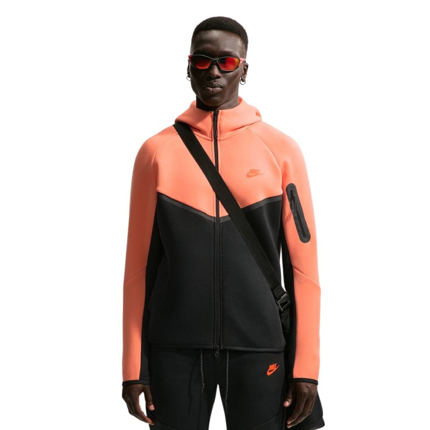 Nike Tech Fleece Sportswear Vest Lichtoranje Zwart Oranje