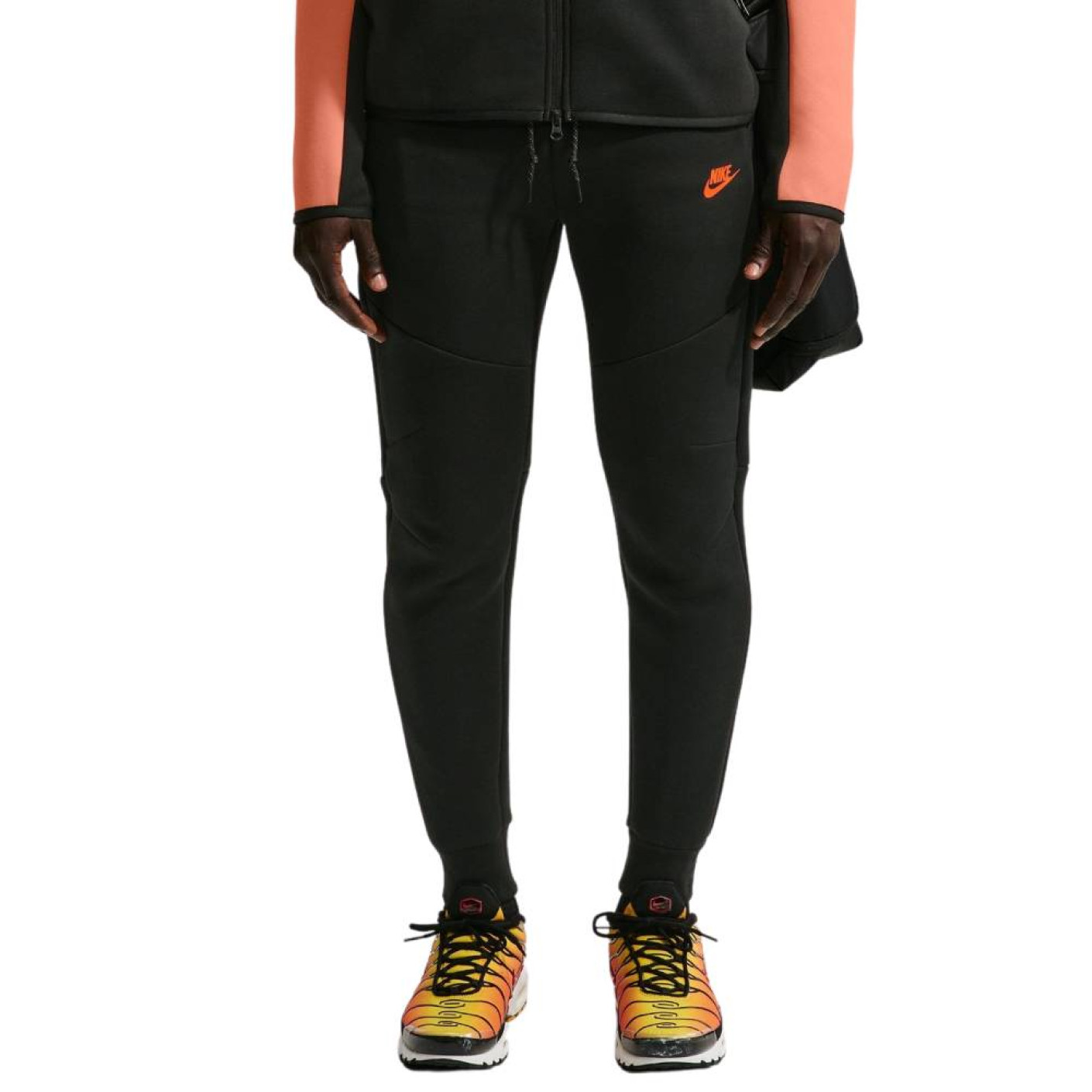 Nike Tech Fleece Sportswear Joggingbroek Zwart Felrood