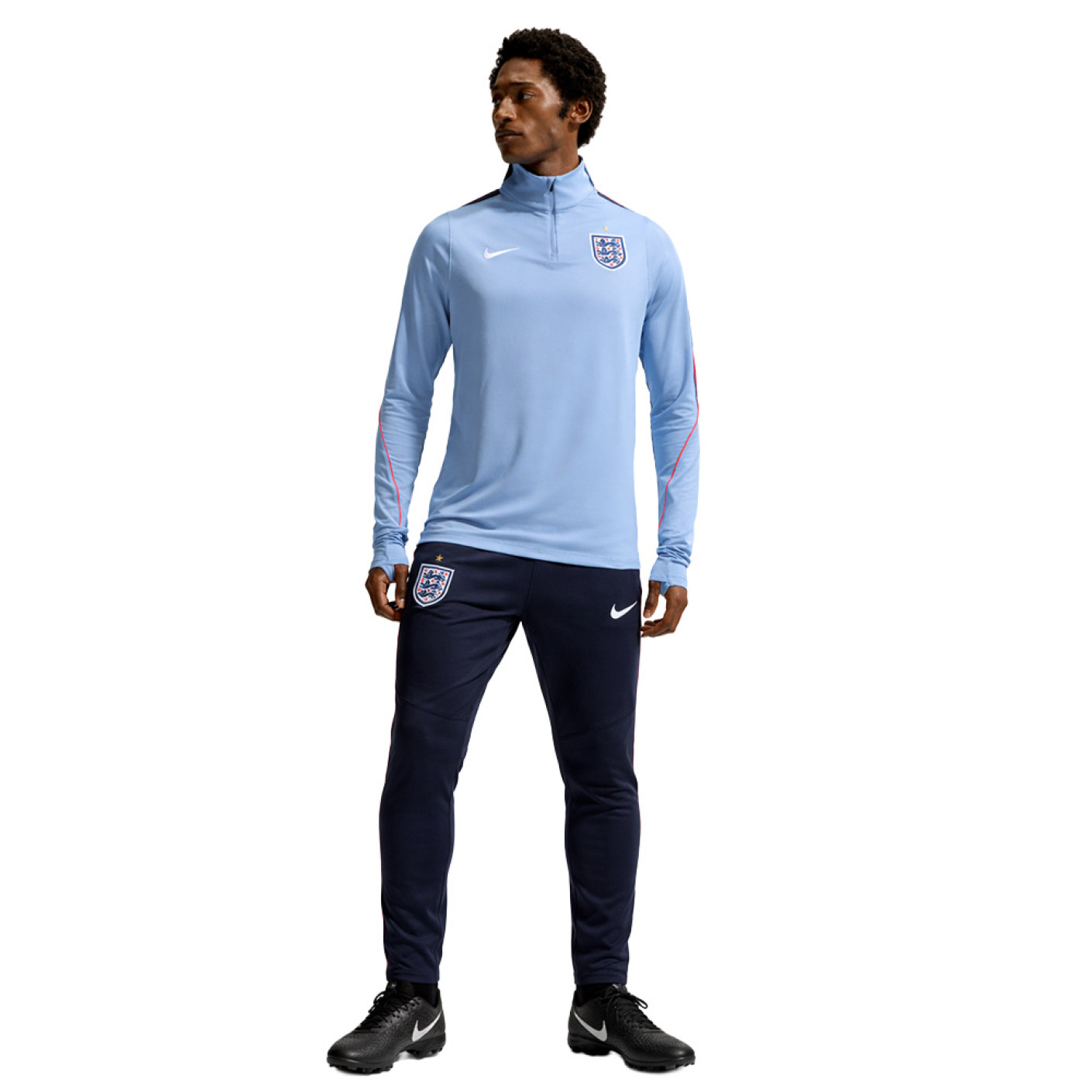 Survêtement Nike England Strike 1/4-Zip 2026-2028 Bleu foncé blanc rouge