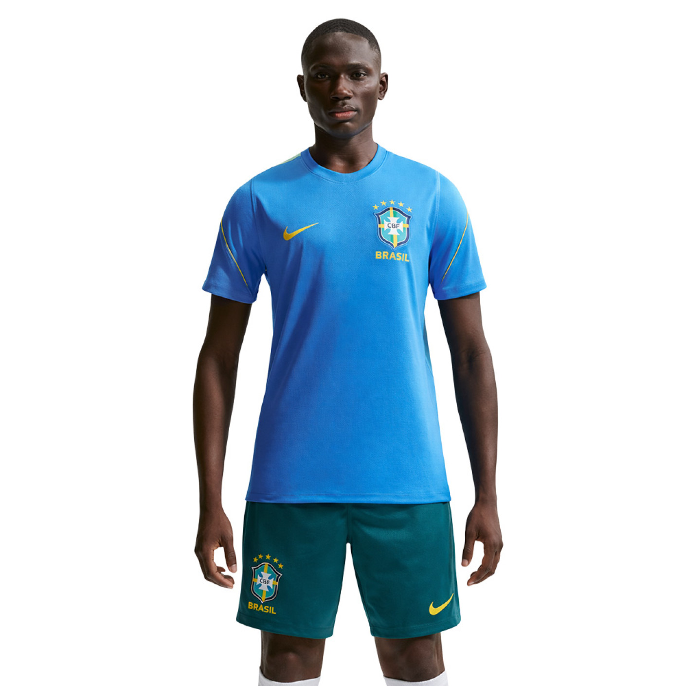Nike Brazilië Strike Trainingsset 2026-2028 Blauw Turquoise Geel