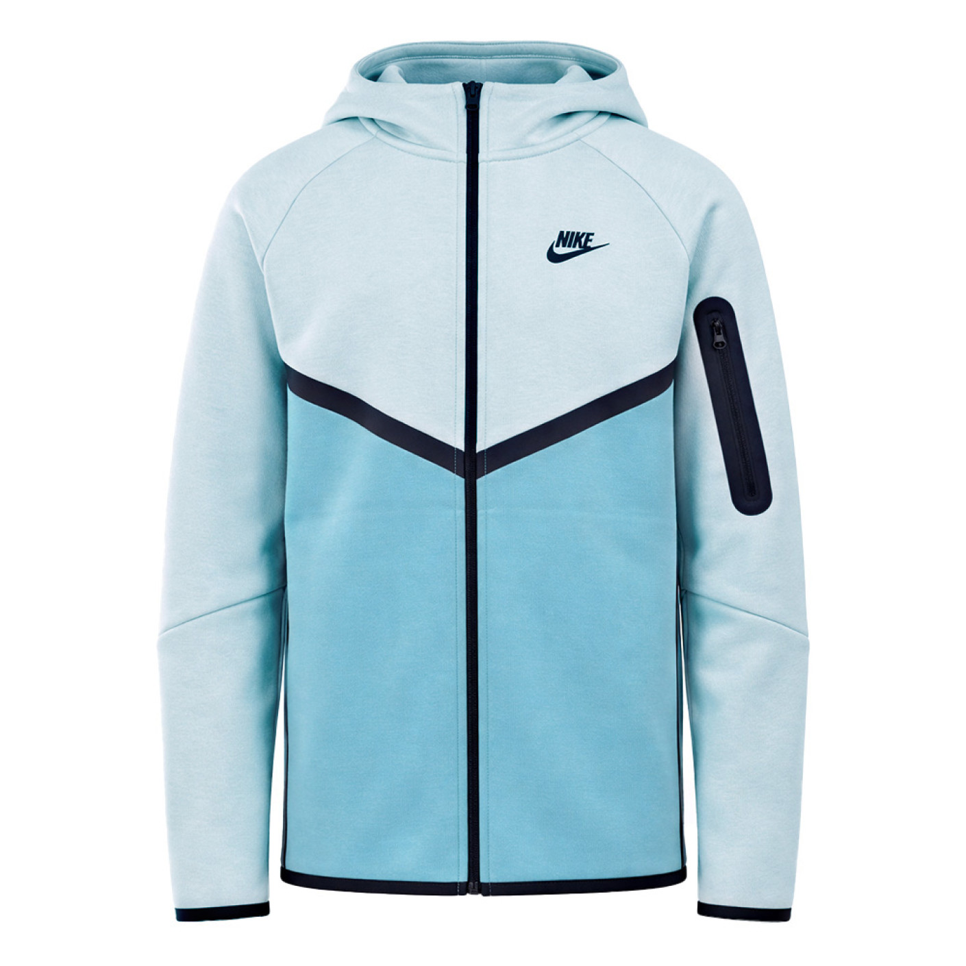 Nike Tech Fleece Sportswear Vest Kids Lichtblauw Blauw Zwart