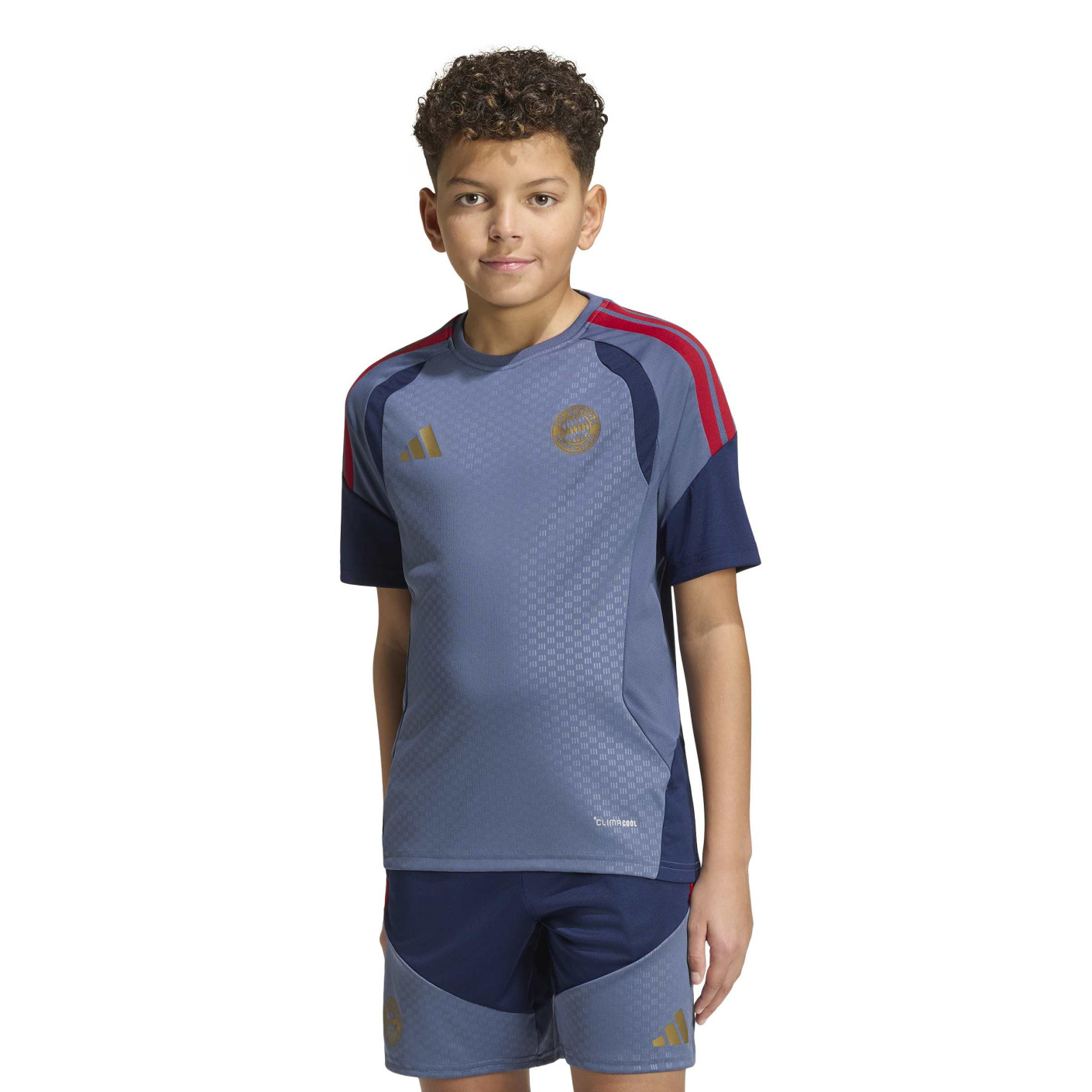 adidas Bayern München Trainingsshirt 2026-2027 Kids Donkerblauw Rood Goud