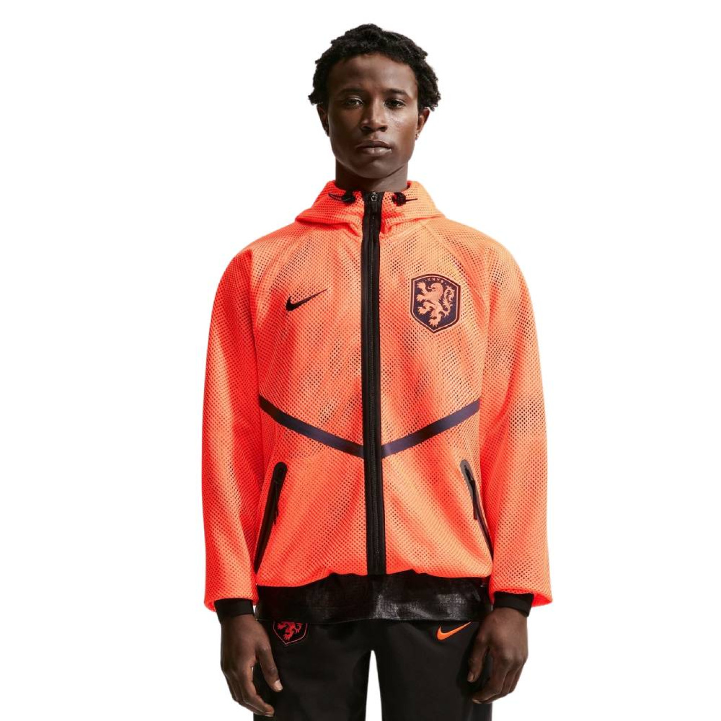 Nike Nederland Anthem Trainingsjack Mesh 2026-2028 Oranje Zwart