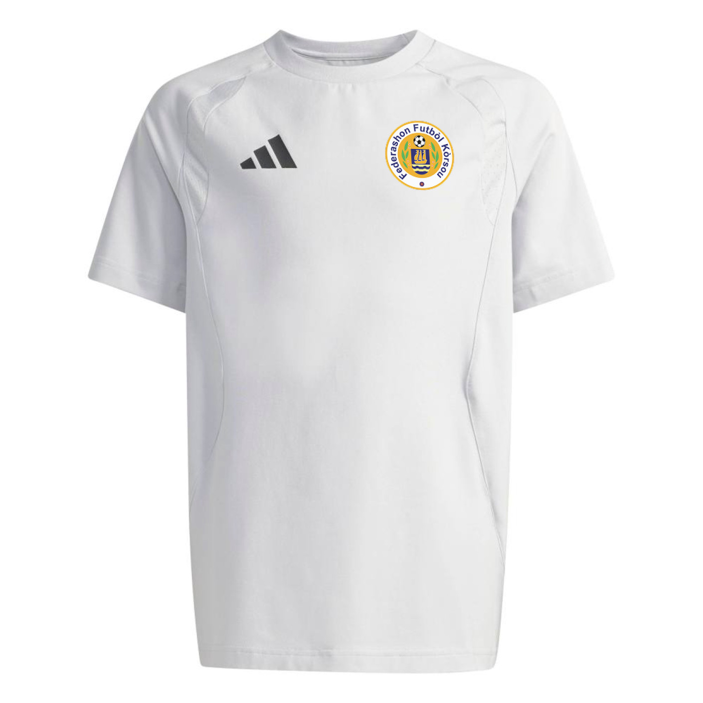 adidas FFK Curaçao Tiro Travel Trainingsshirt 2026-2028 Kids Grijs