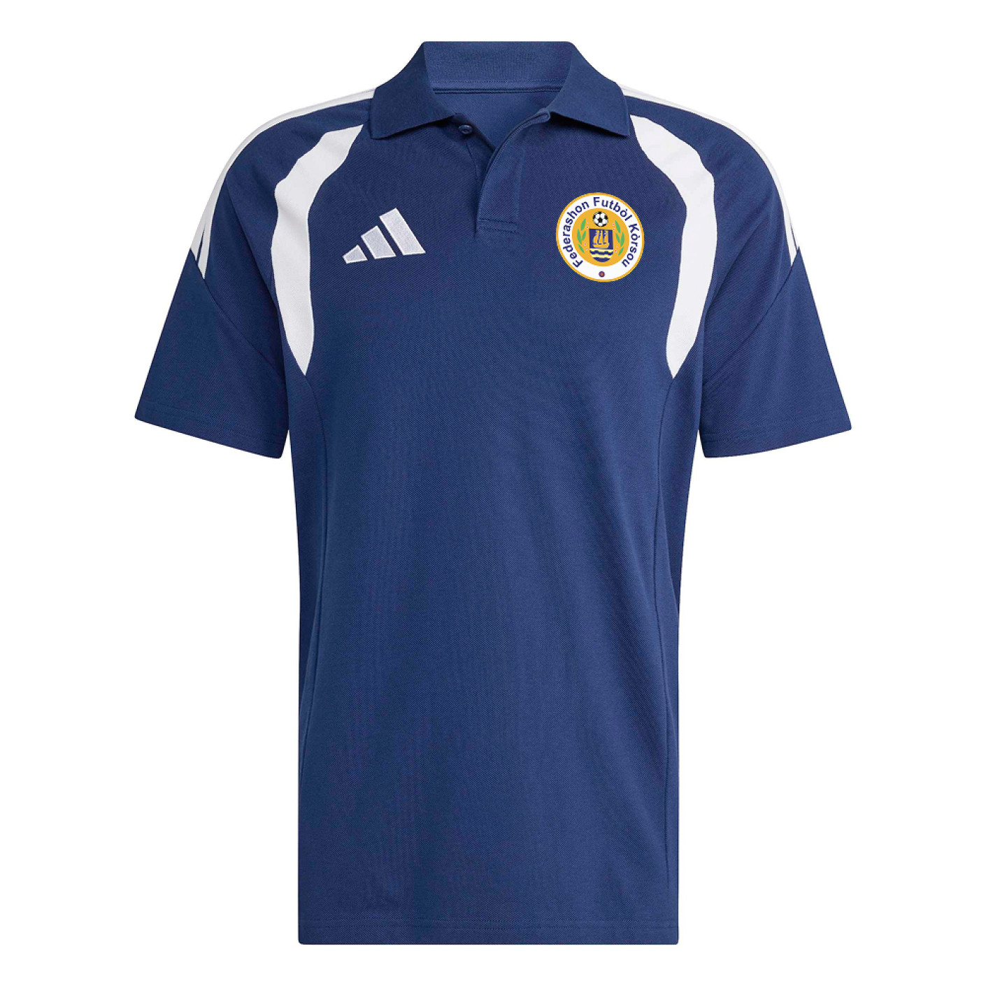 adidas FFK Curaçao Polo Donkerblauw