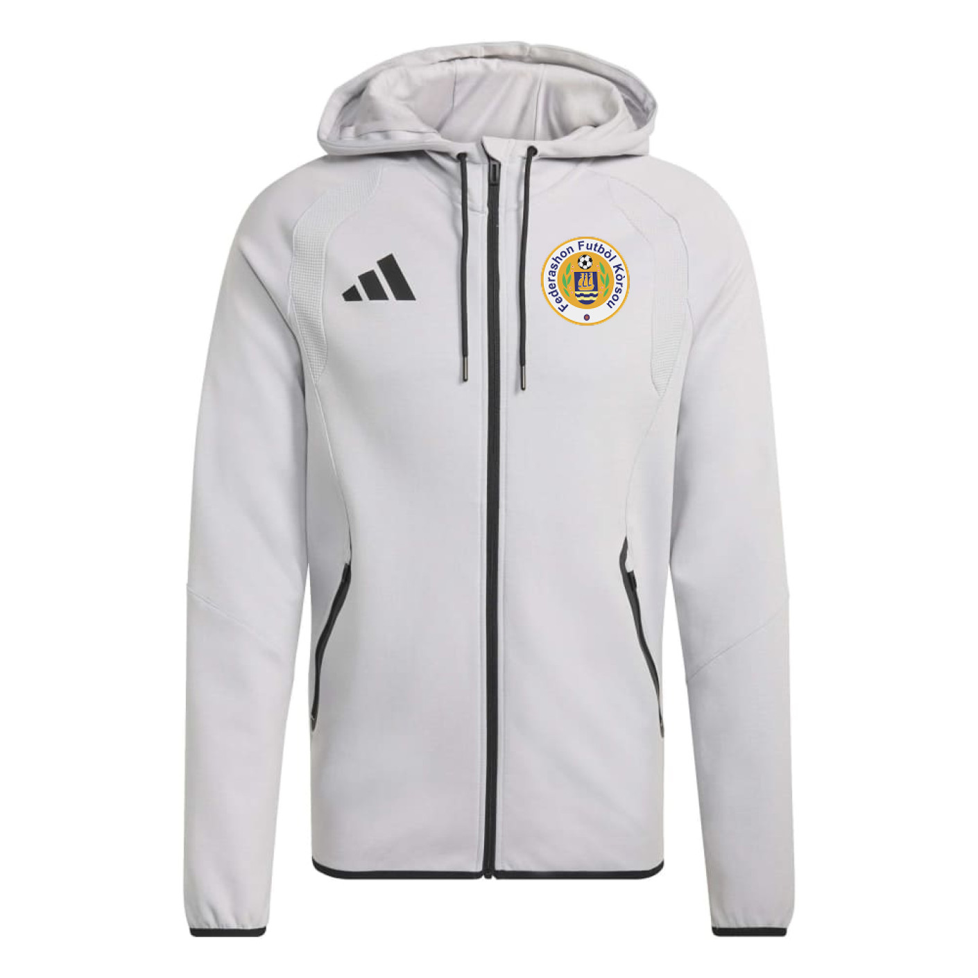 Gilet de voyage adidas FFK Curaçao Tiro Travel 2026-2028 gris