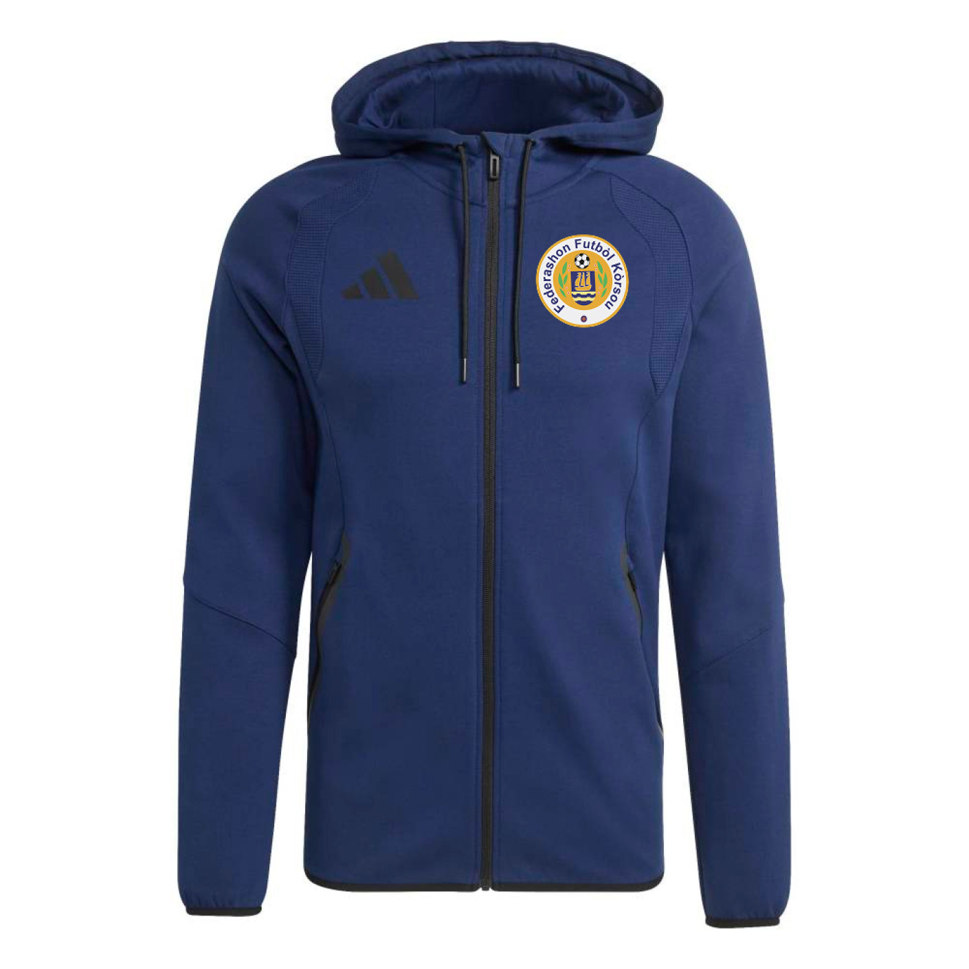 adidas FFK Curaçao Travel Sweat Vest 2026-2028 Donkerblauw