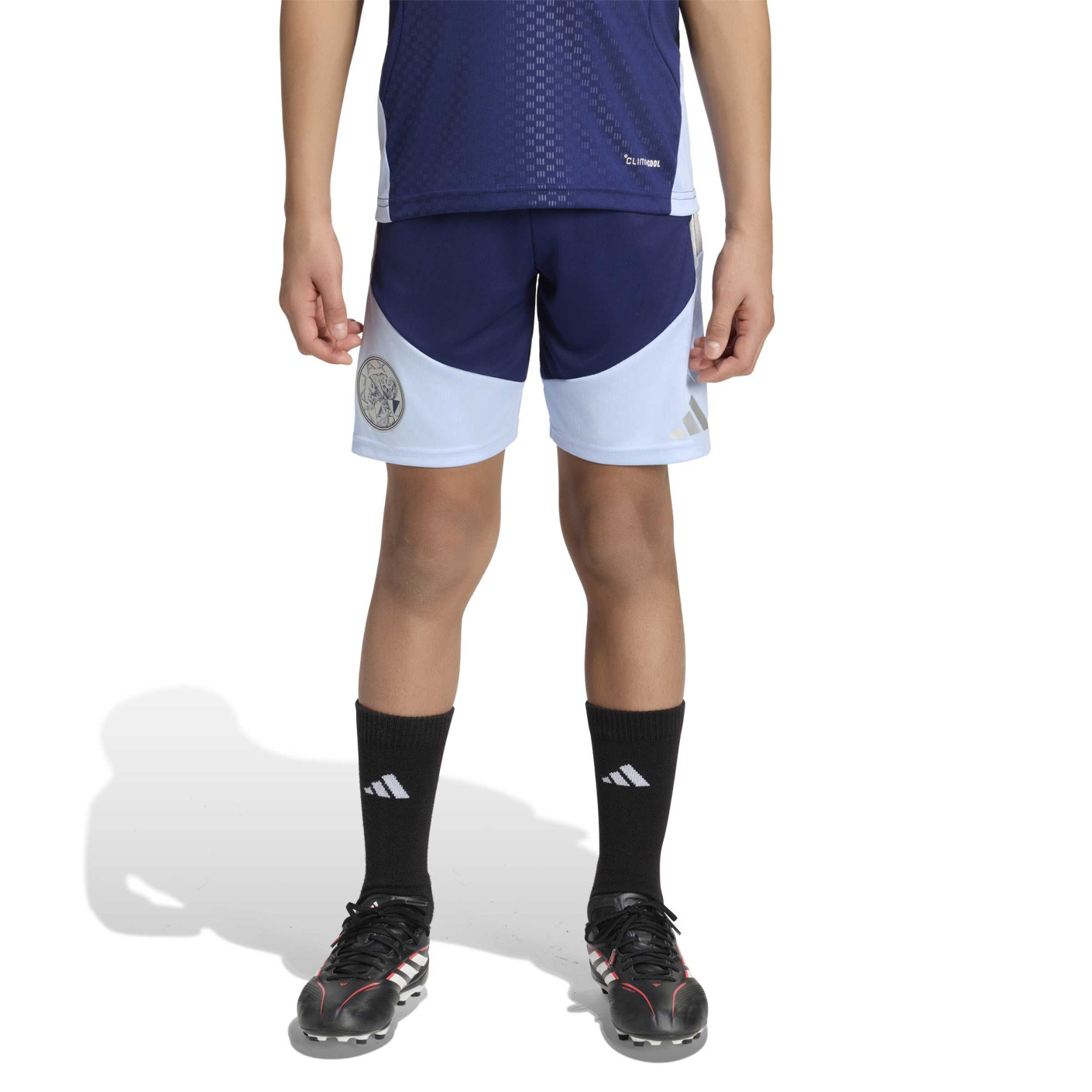 adidas Ajax Trainingsbroekje 2026-2027 Kids Donkerblauw Lichtblauw