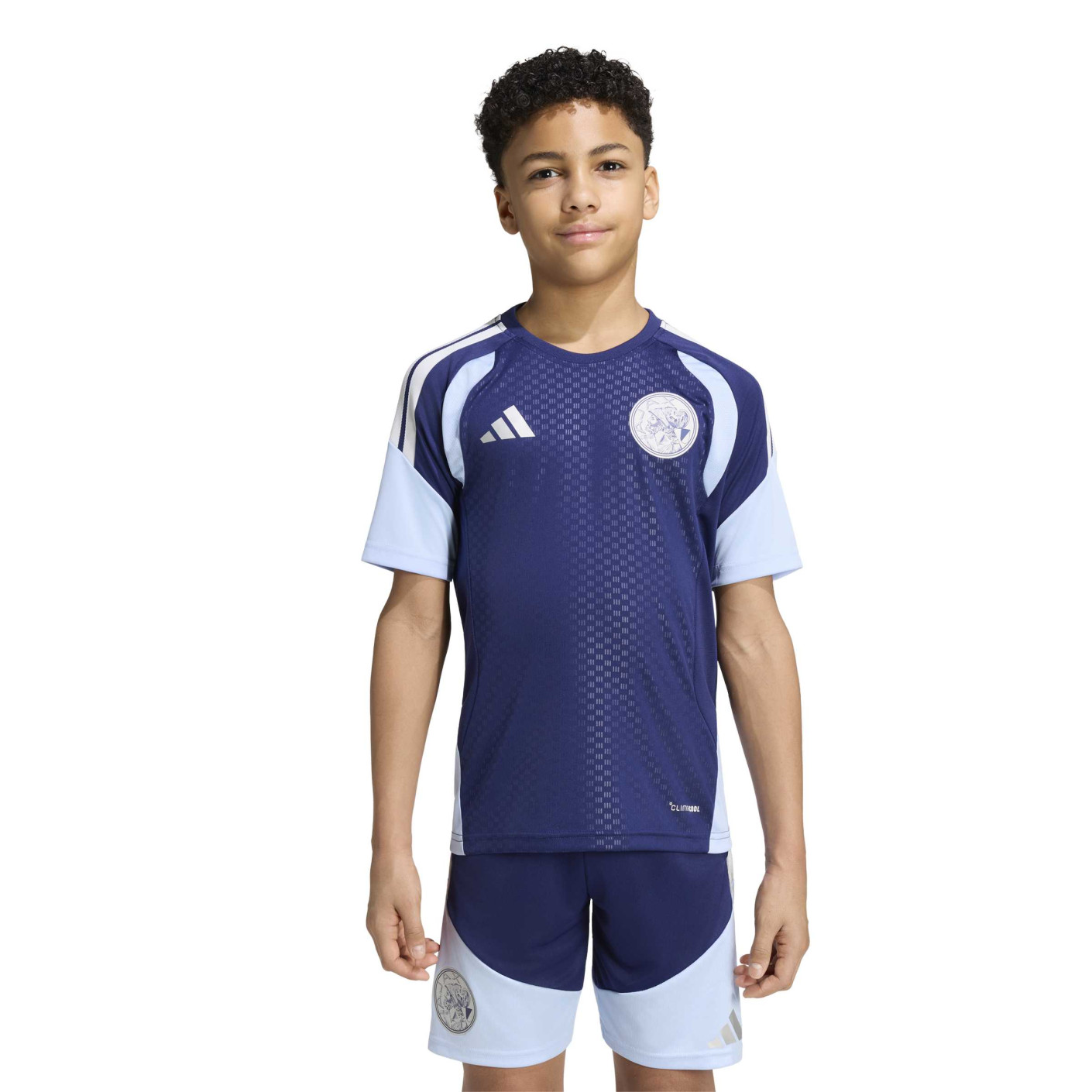 adidas Ajax Trainingsshirt 2026-2027 Kids Donkerblauw Lichtblauw