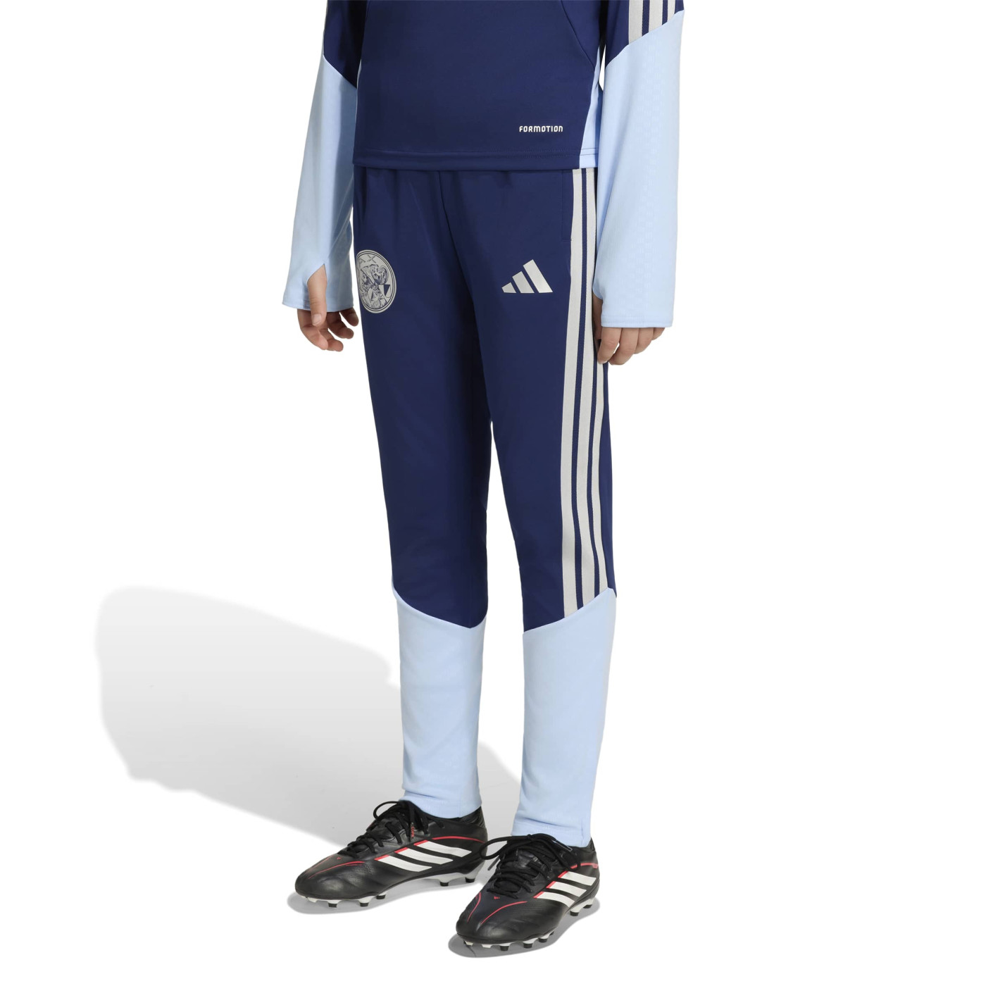 adidas Ajax Trainingsbroek 2026-2027 Kids Donkerblauw Lichtblauw