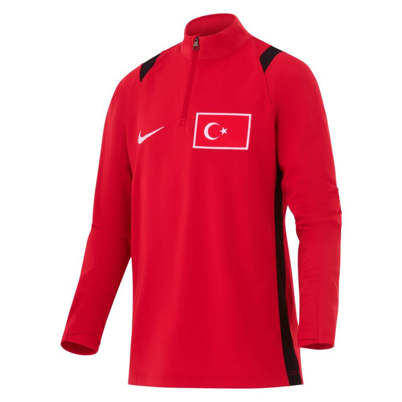 Haut d'entraînement Nike Turkey Academy Pro 1/4-Zip 2026-2028 pour Enfants, rouge et noir