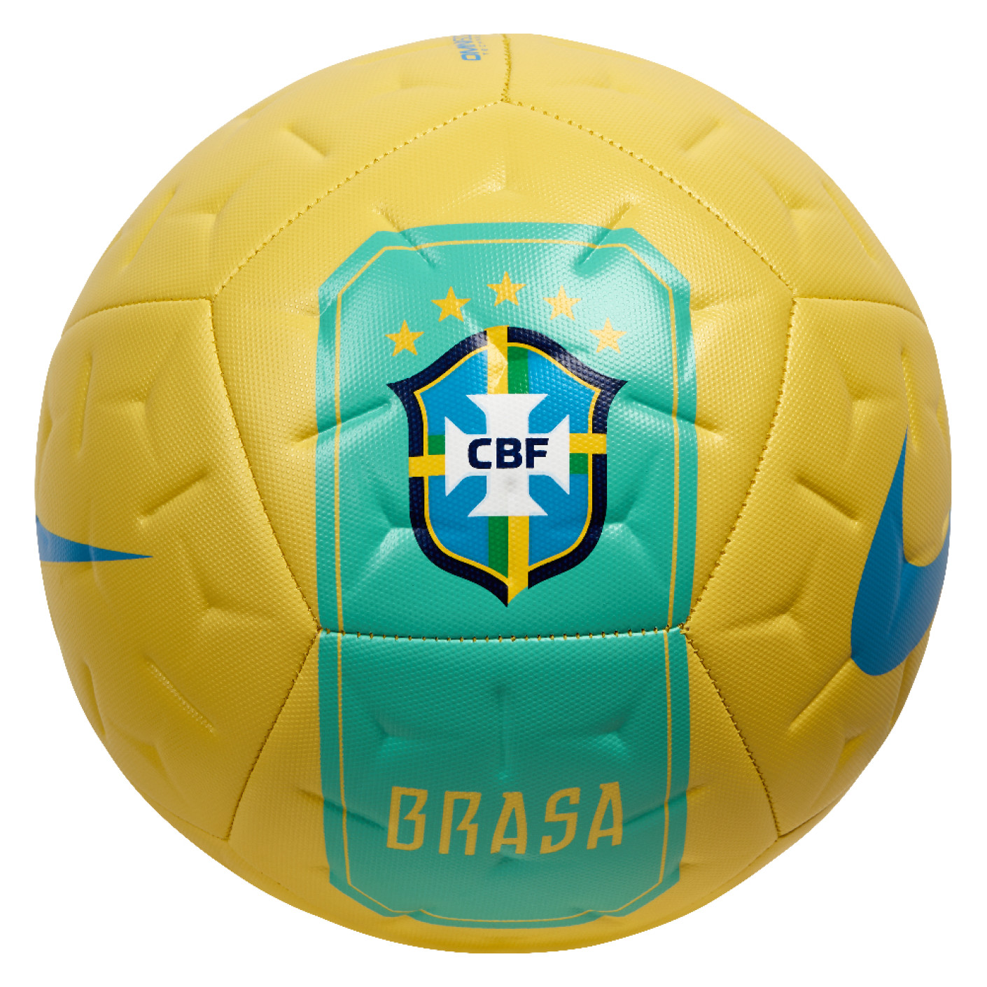 Nike Brésil Academy Ballon de Foot Taille 5 2026-2028 Jaune Vert Bleu