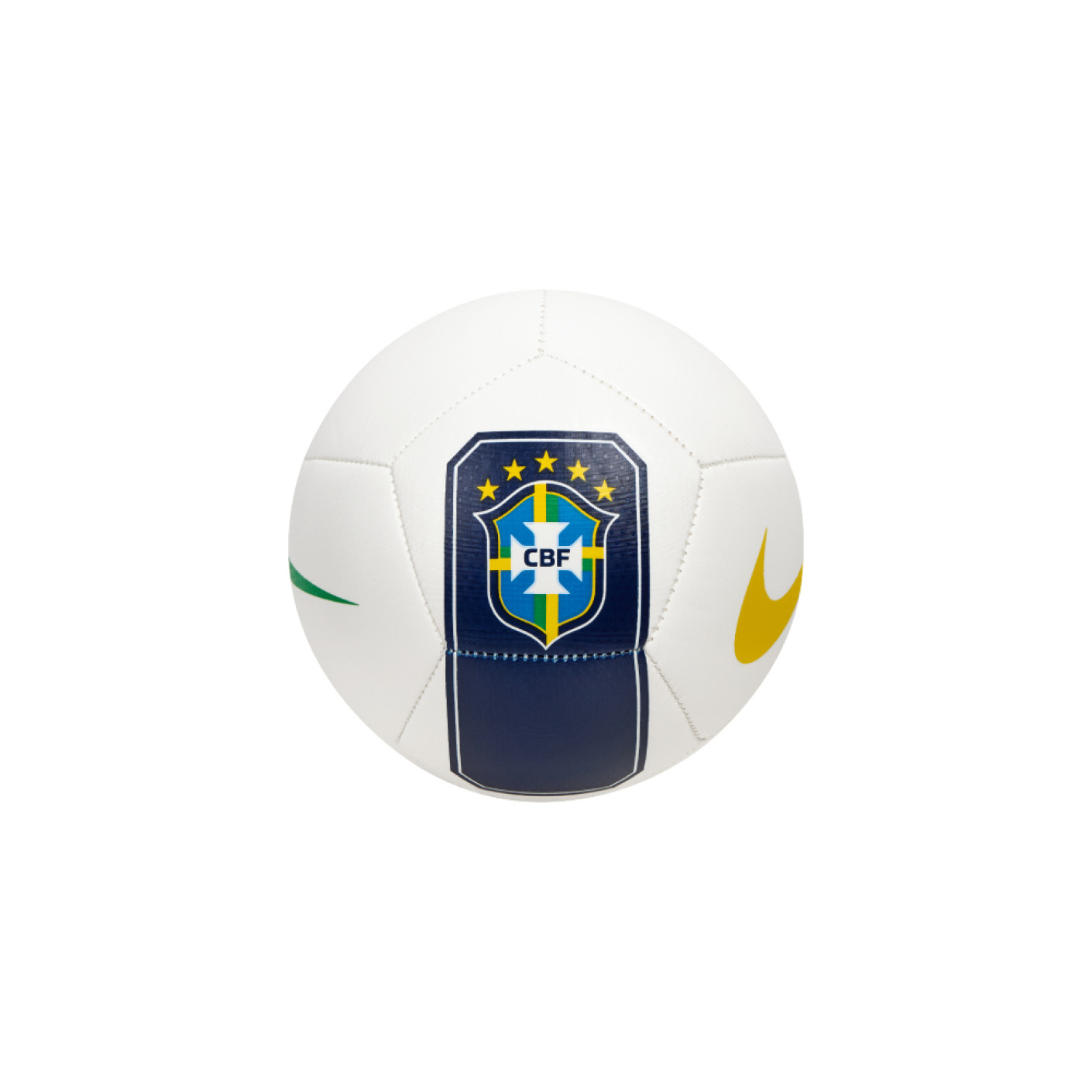 Nike Brésil Mini Ballon de Foot Taille 1 2026-2028 Blanc Bleu Foncé Jaune Vert