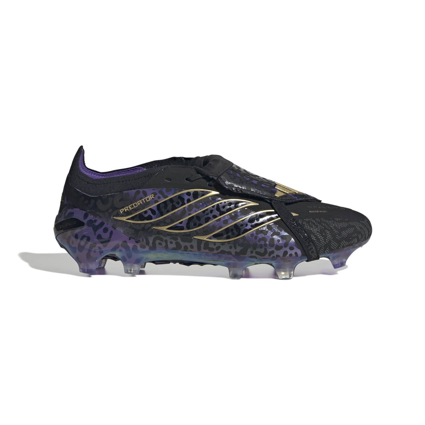 adidas Predator Elite FT Kaká Gazon Naturel Chaussures de Foot (FG) Noir Doré Mauve